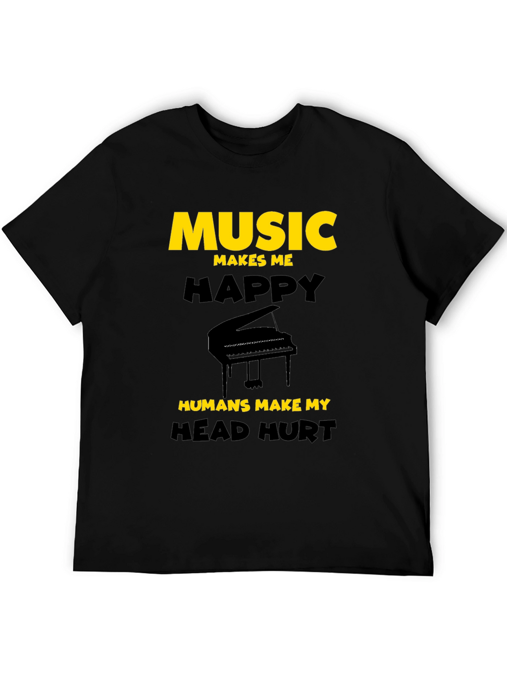 Music Lover T-Shirt: Music Makes Me Happy