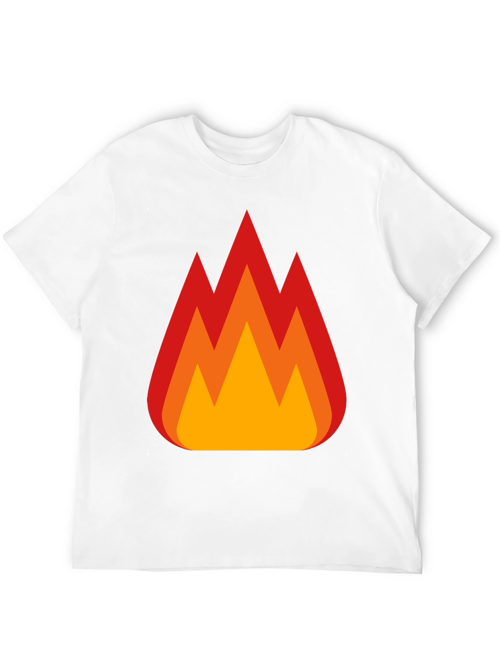 Flaming Hot Tee - Bold Graphic Print T-Shirt