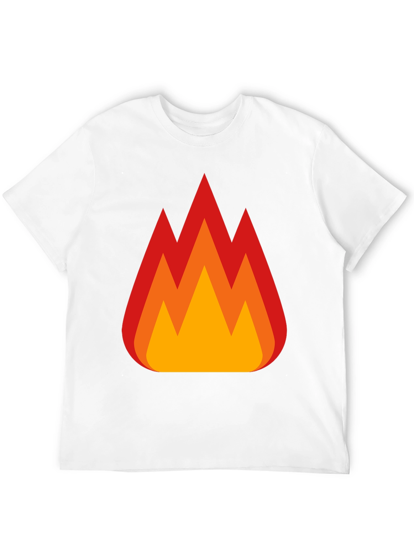 Flaming Hot Tee - Bold Graphic Print T-Shirt