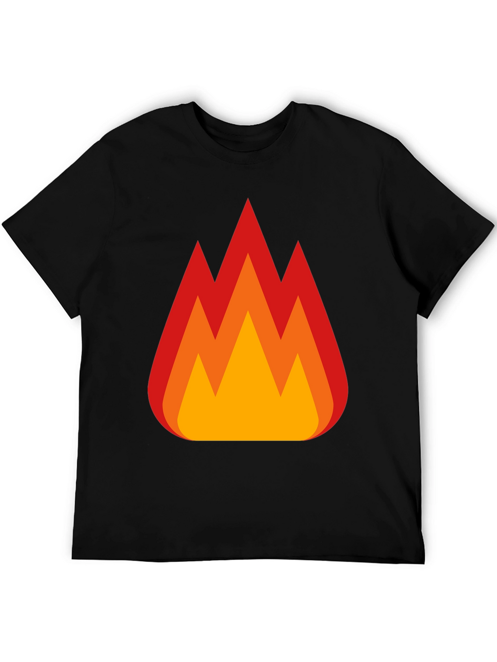 Flaming Hot Tee - Bold Graphic Print T-Shirt