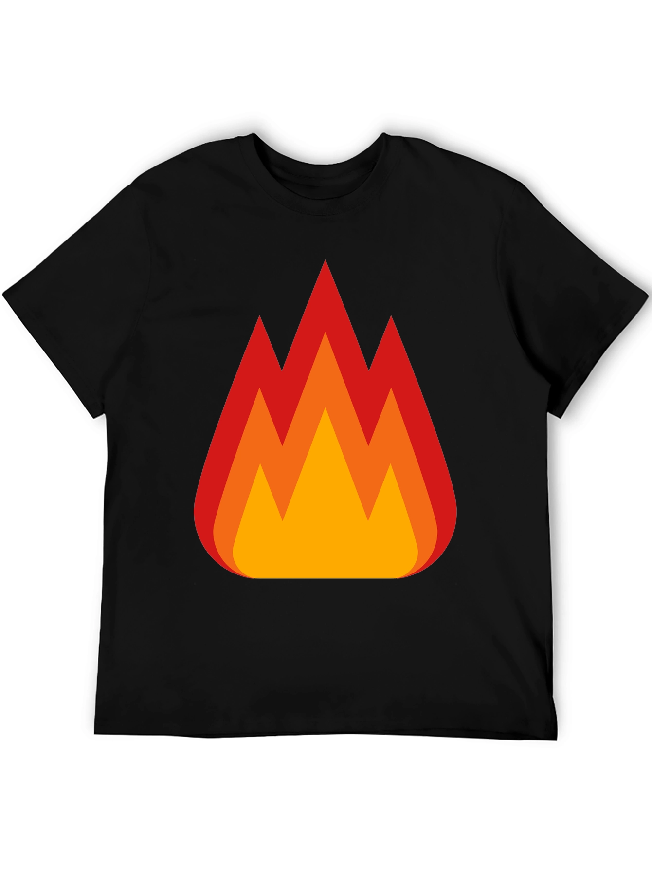 Flaming Hot Tee - Bold Graphic Print T-Shirt