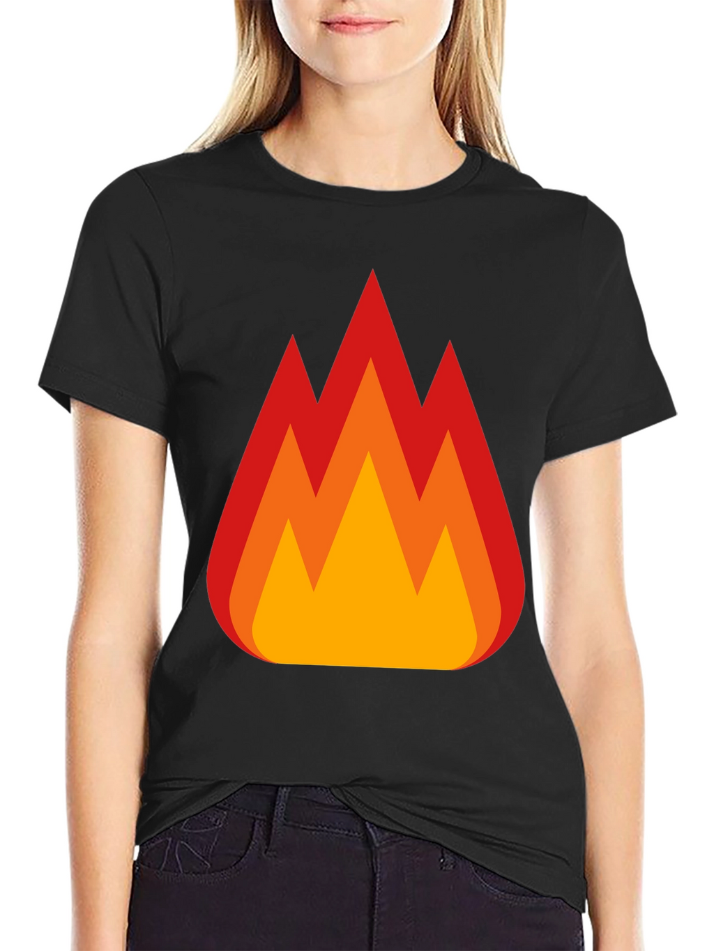 Flaming Hot Tee - Bold Graphic Print T-Shirt