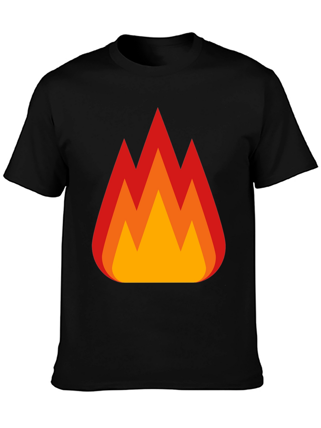 Flaming Hot Tee - Bold Graphic Print T-Shirt