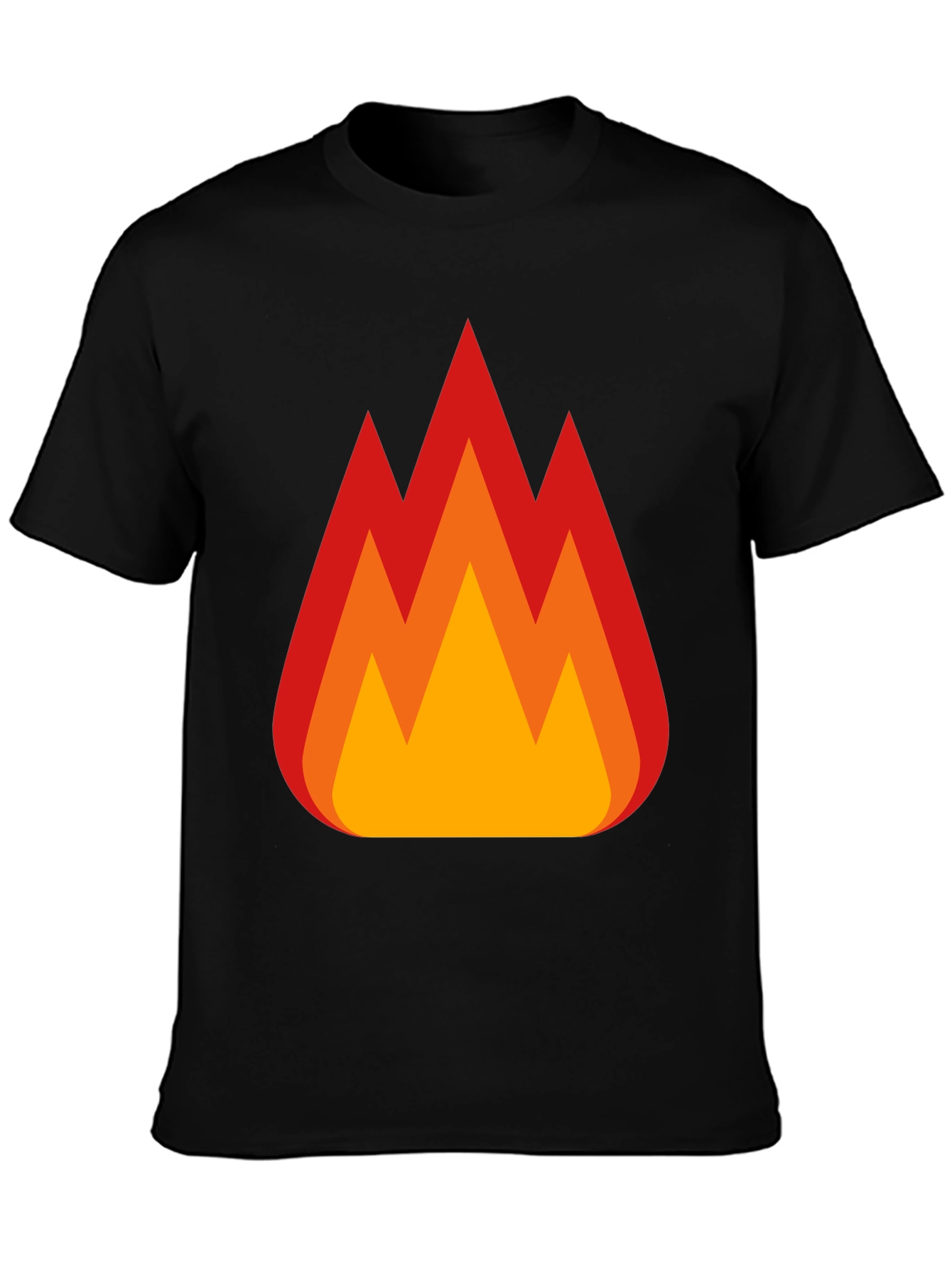 Flaming Hot Tee - Bold Graphic Print T-Shirt