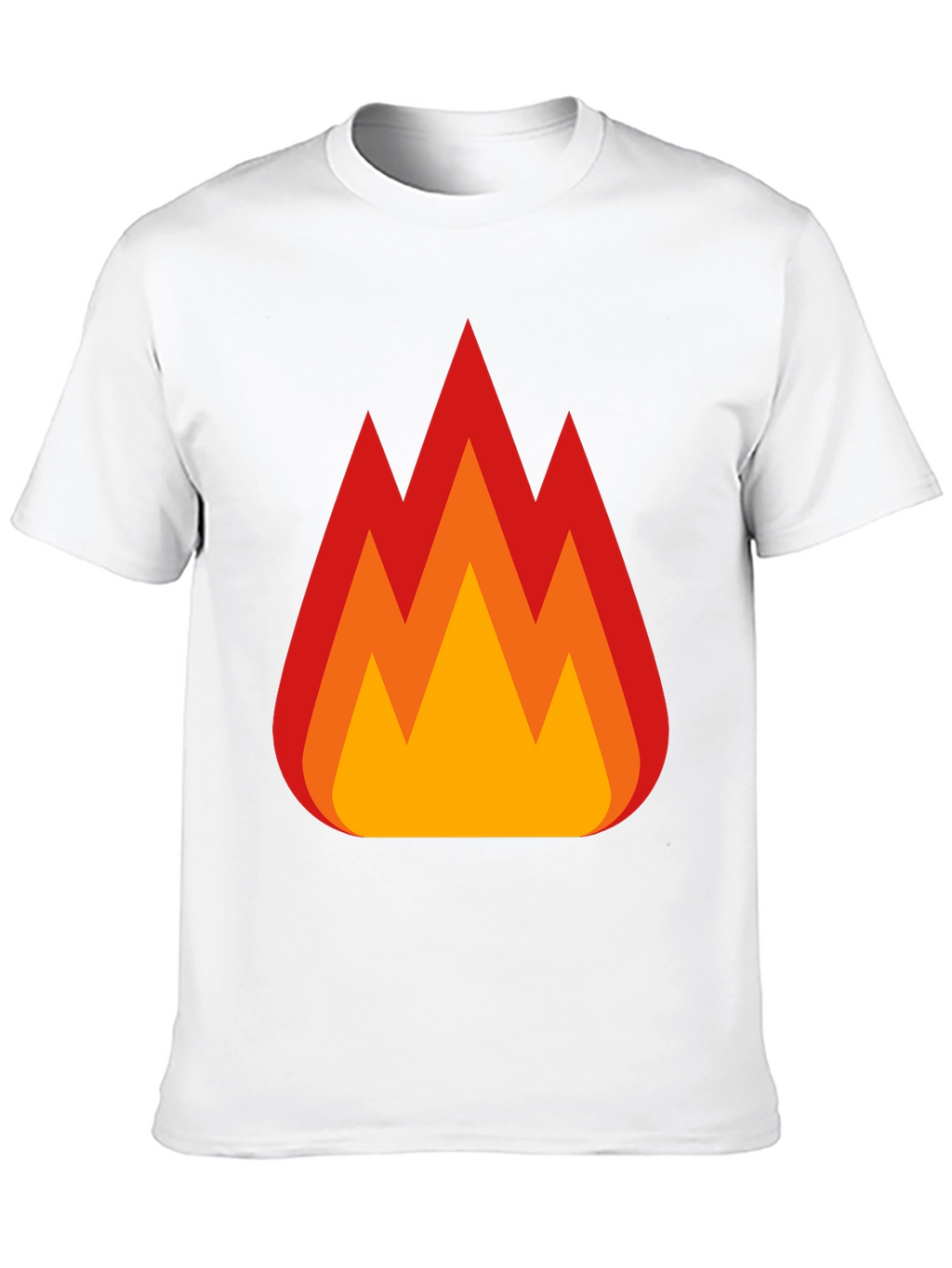 Flaming Hot Tee - Bold Graphic Print T-Shirt