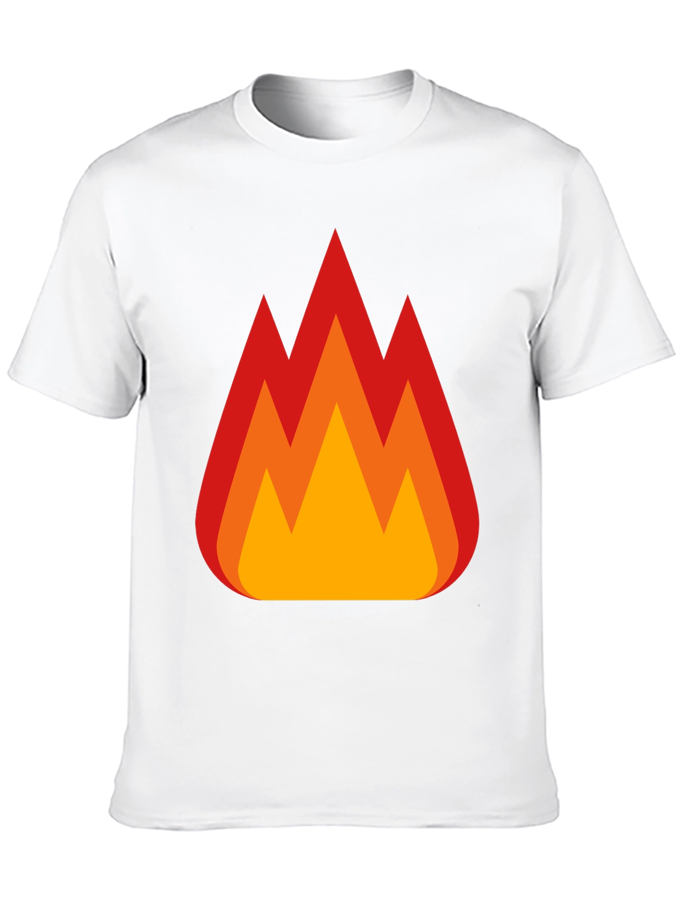 Flaming Hot Tee - Bold Graphic Print T-Shirt