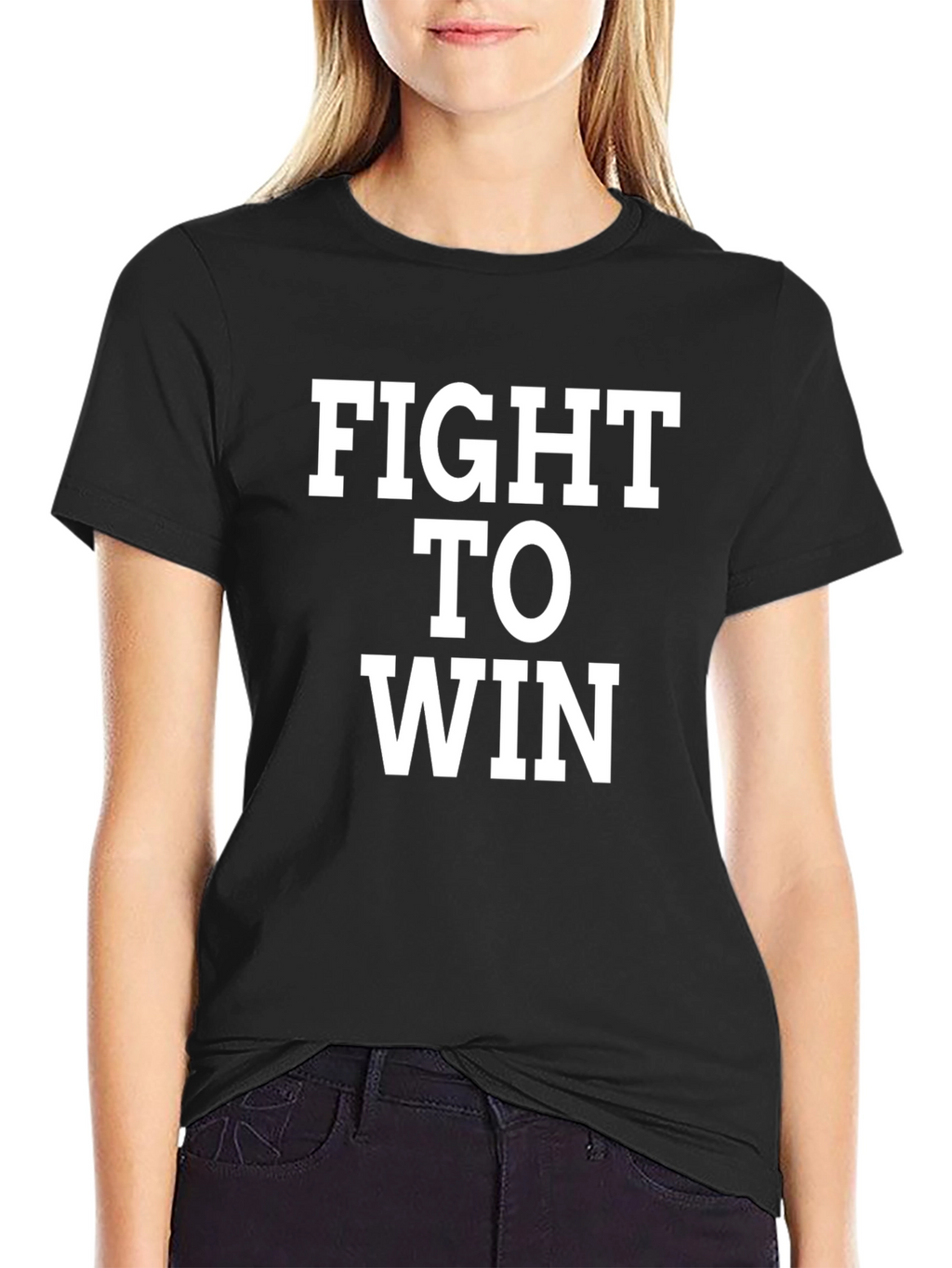 Fight To Win Black T-Shirt