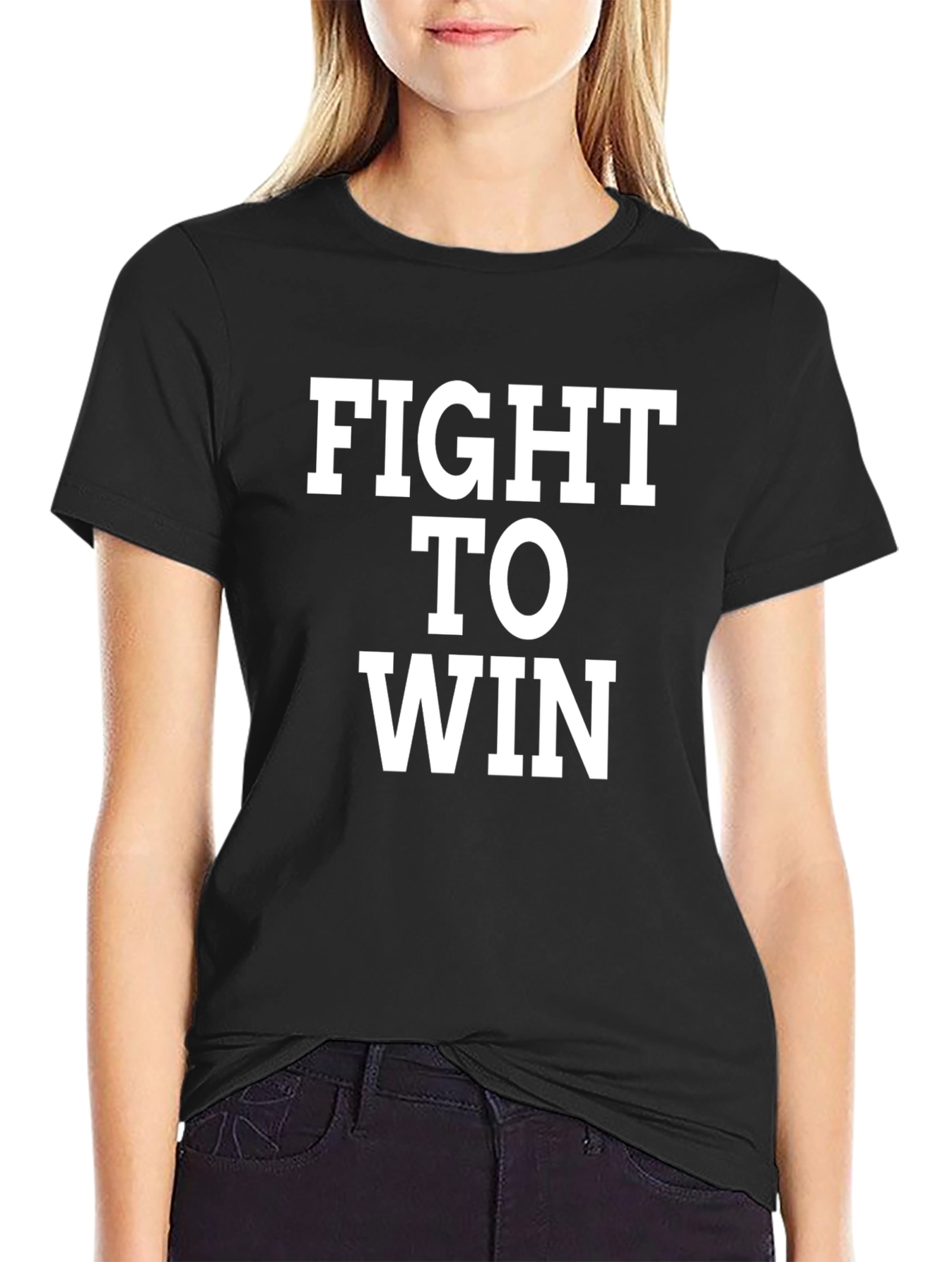 Fight To Win Black T-Shirt