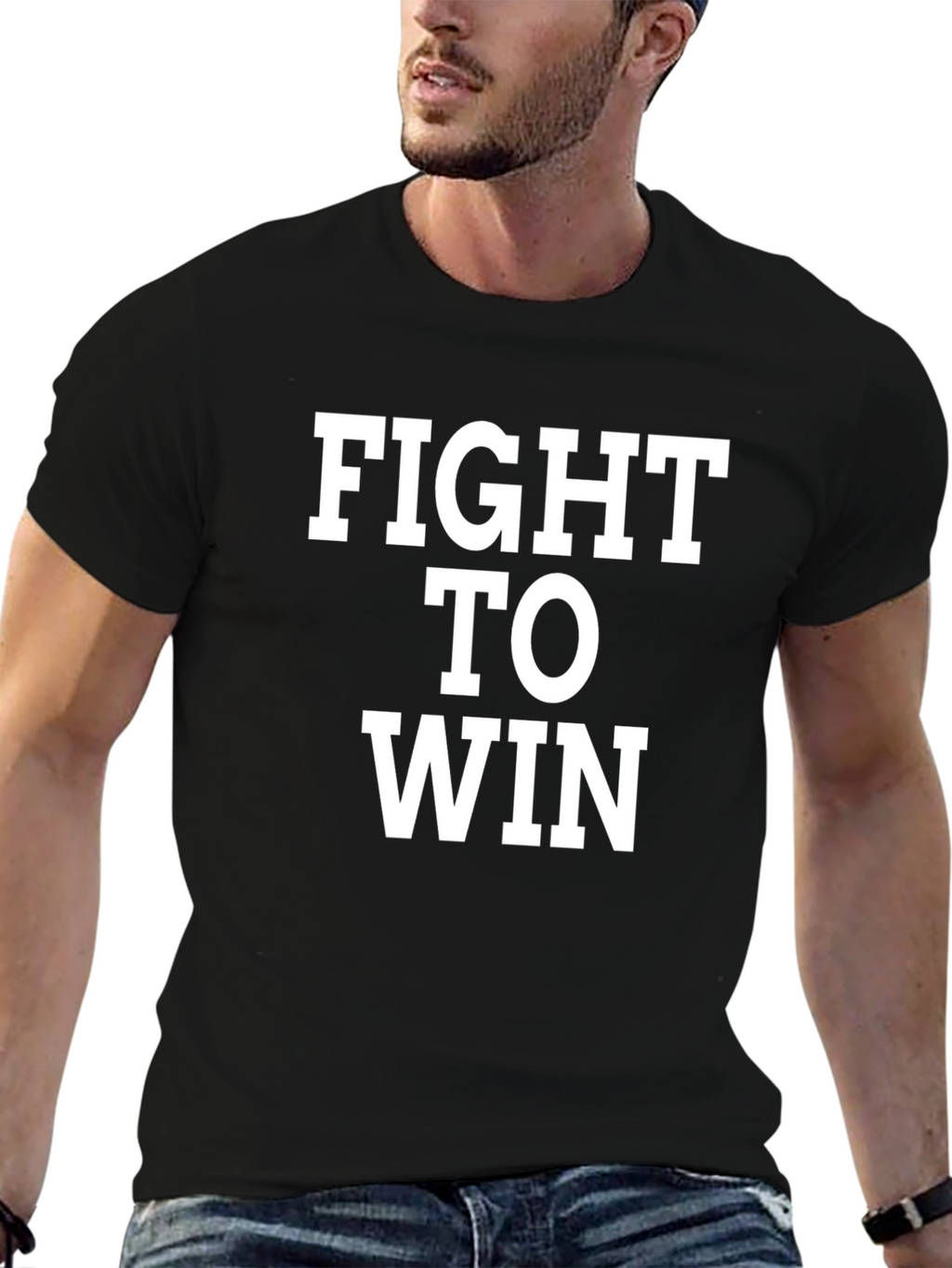 Fight To Win Black T-Shirt