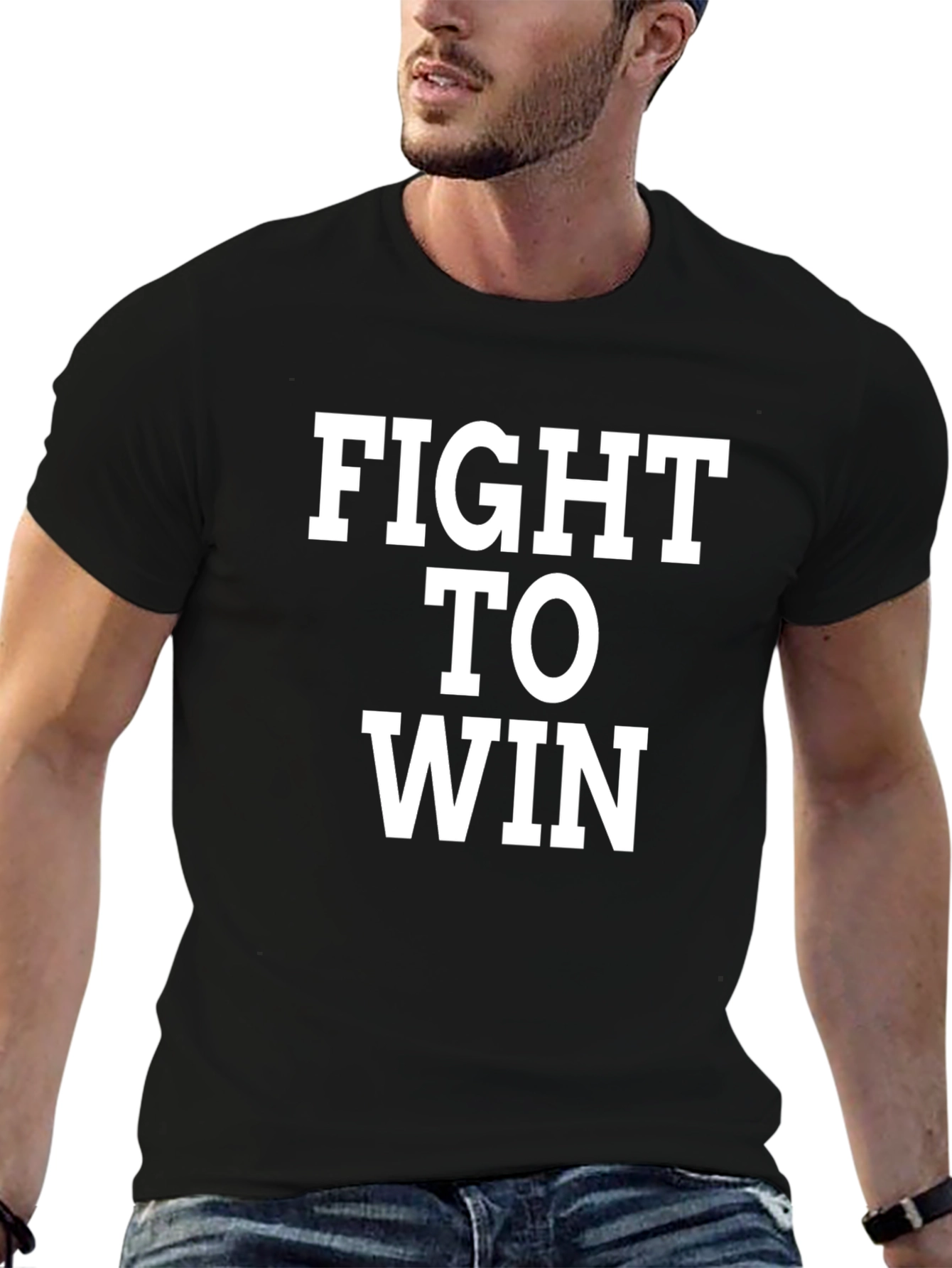 Fight To Win Black T-Shirt