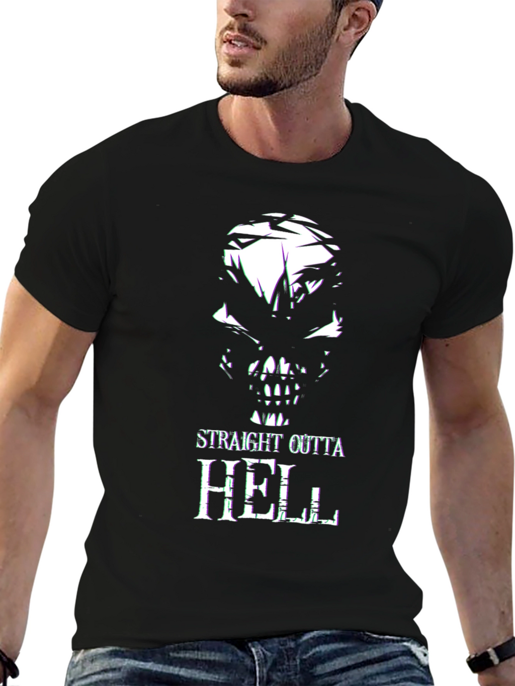 Straight Outta Hell Graphic T-Shirt