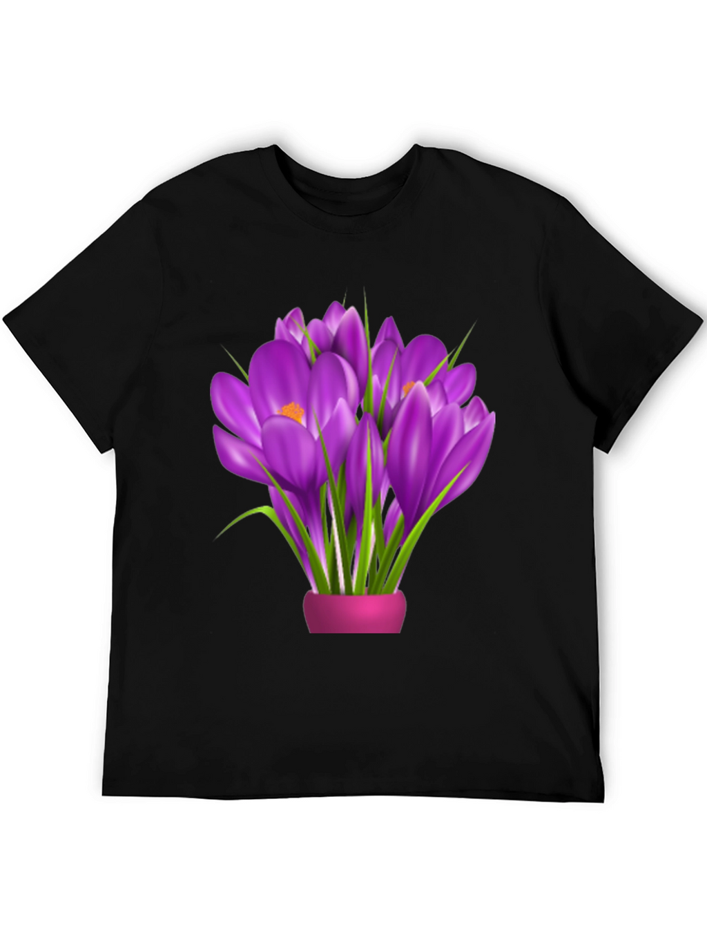 Floral Graphic Tee - Crocus Bouquet
