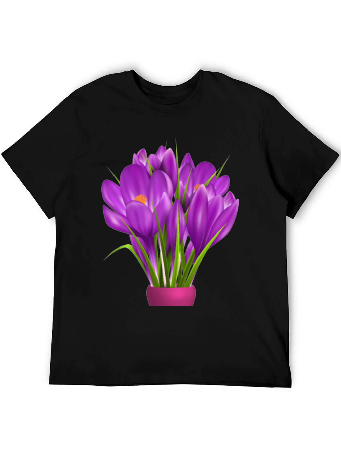 Floral Graphic Tee - Crocus Bouquet