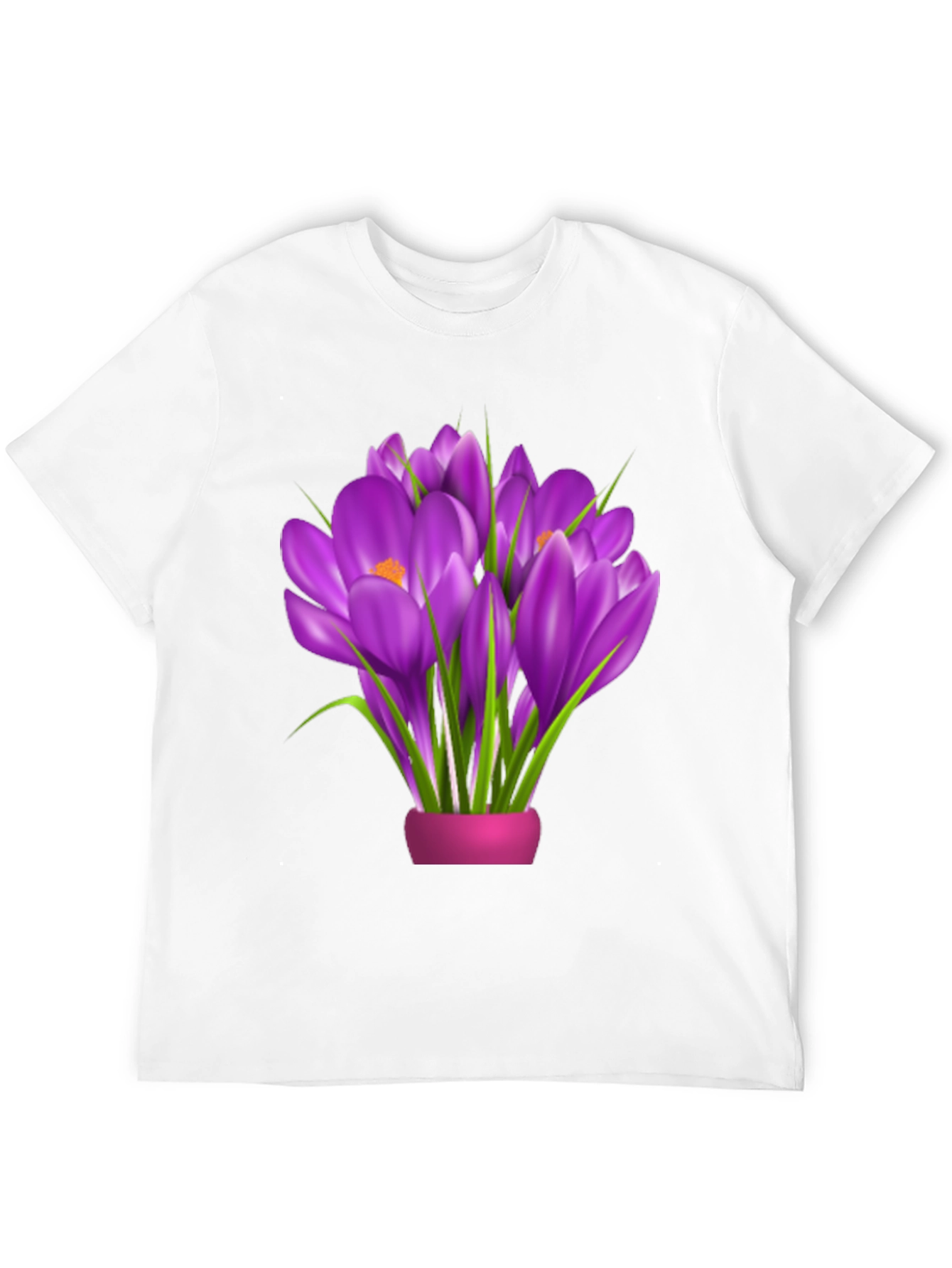 Floral Graphic Tee - Crocus Bouquet