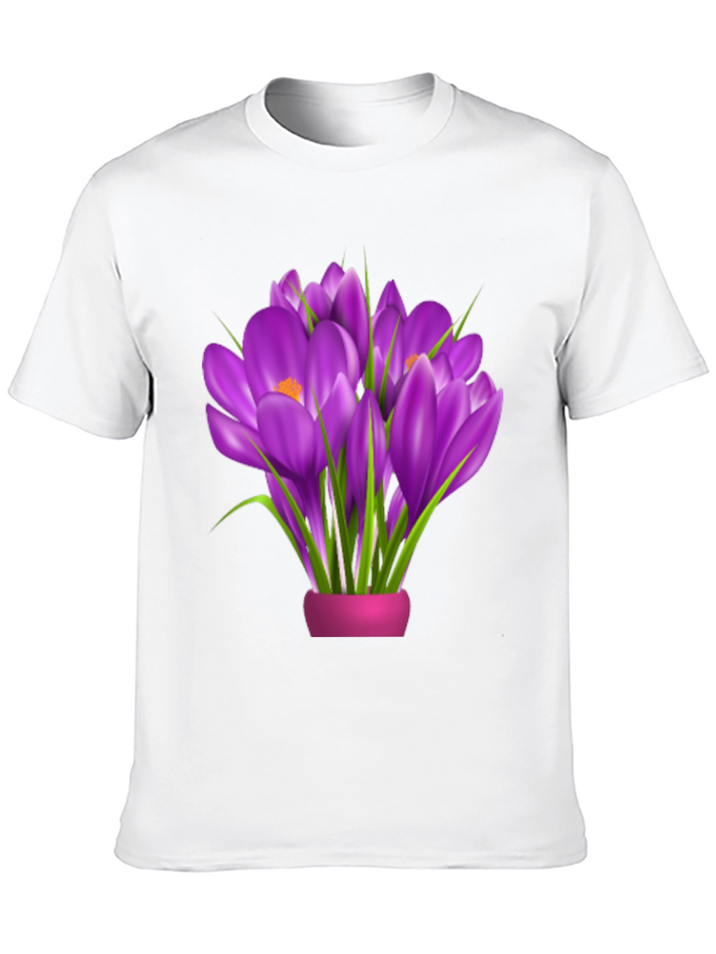 Floral Graphic Tee - Crocus Bouquet