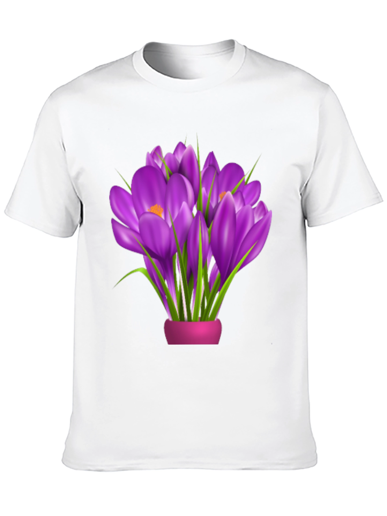 Floral Graphic Tee - Crocus Bouquet