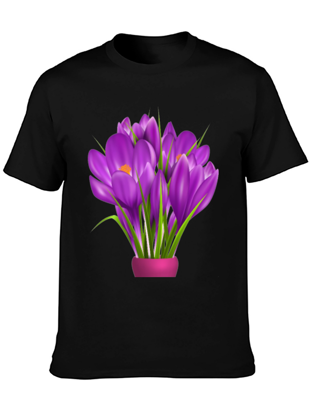 Floral Graphic Tee - Crocus Bouquet
