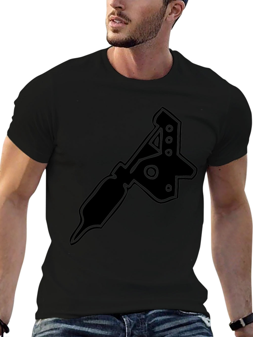 Tattoo Machine Graphic T-Shirt - Black