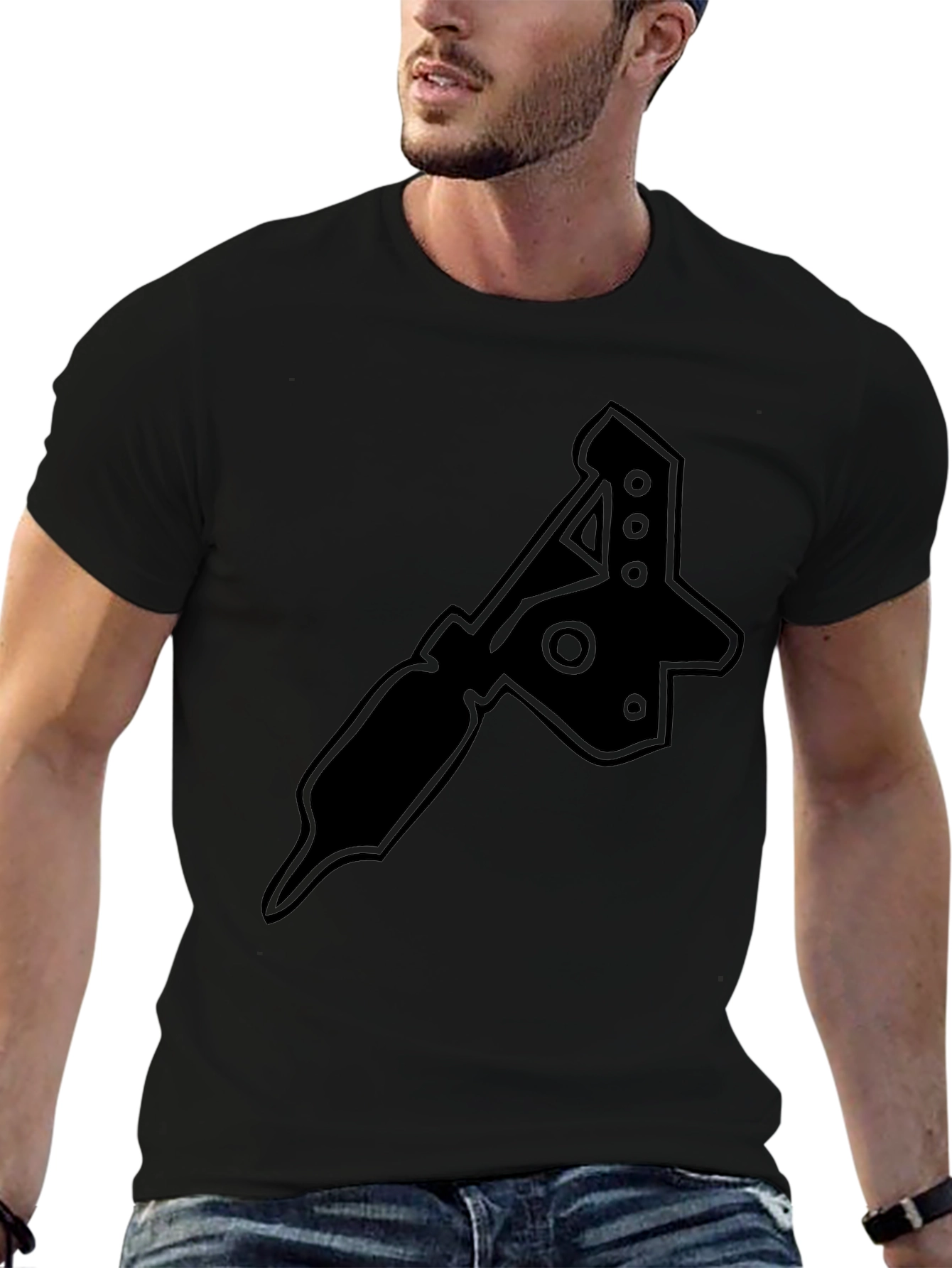 Tattoo Machine Graphic T-Shirt - Black