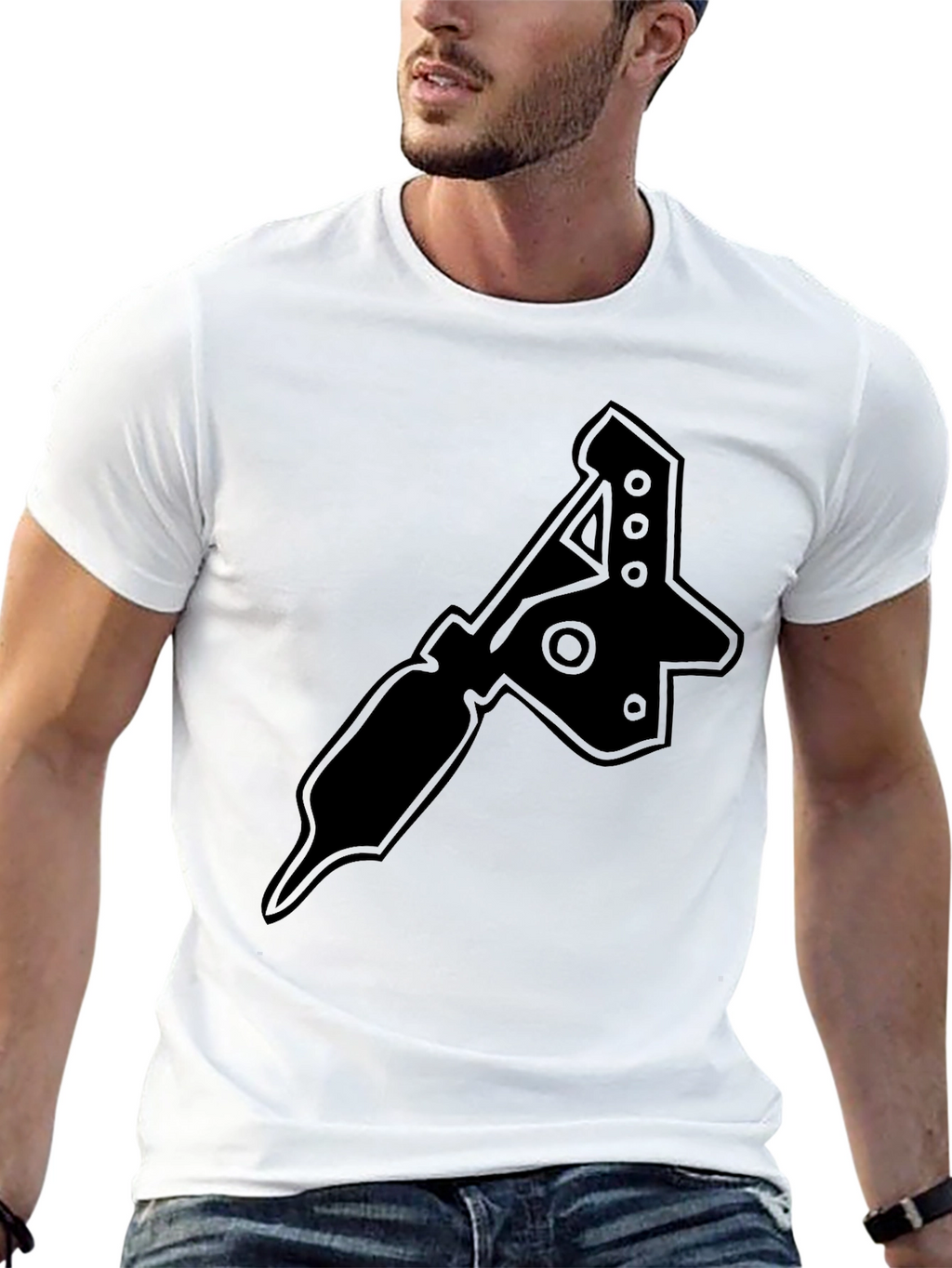 Tattoo Machine Graphic T-Shirt - Black