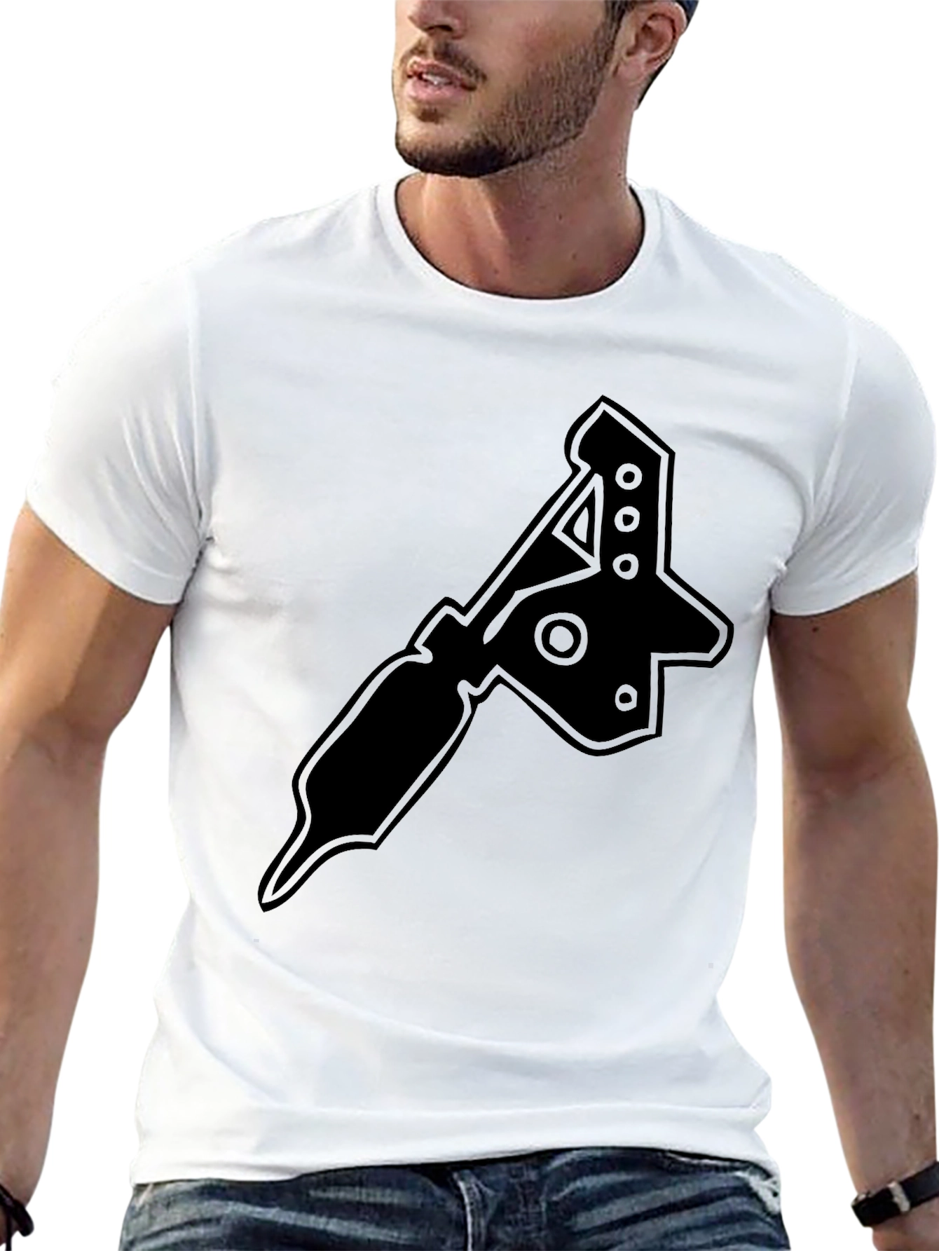 Tattoo Machine Graphic T-Shirt - Black