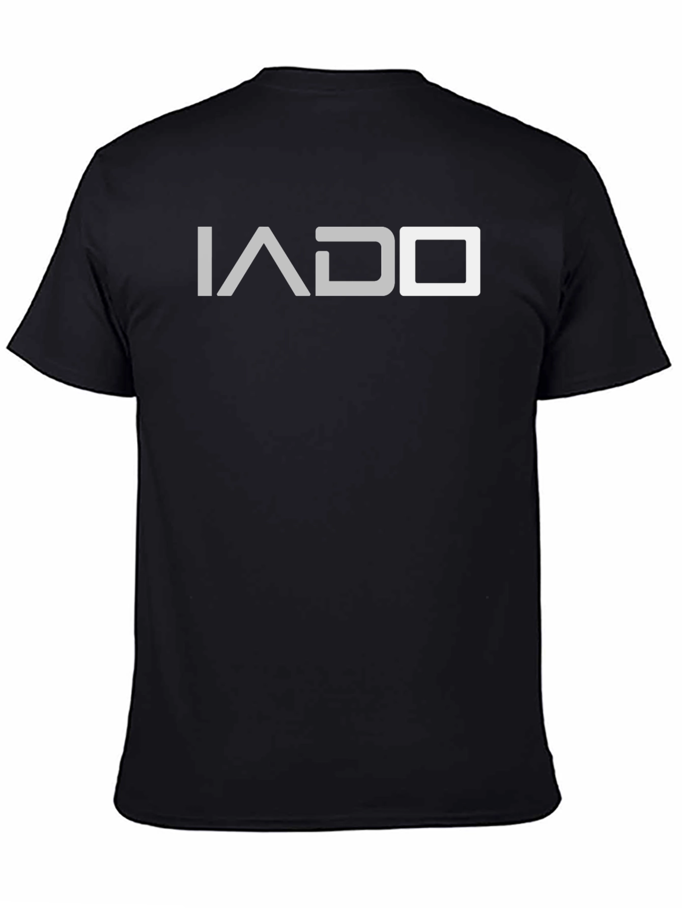 IADQ Black T-Shirt - Modern Graphic Tee