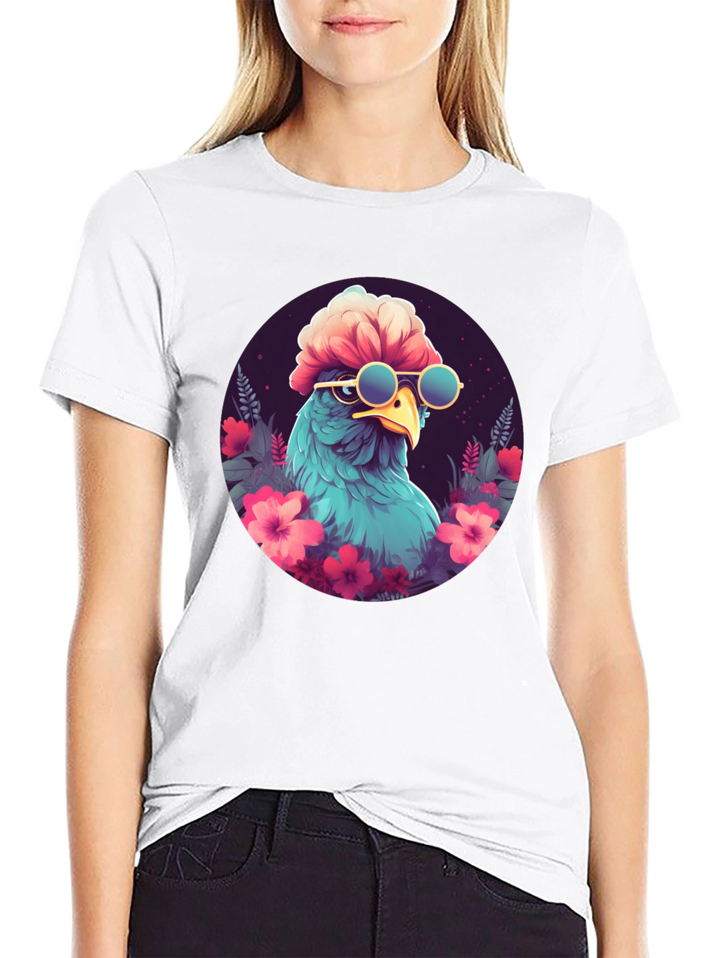 Cool Bird T-Shirt: Tropical Aviator Style