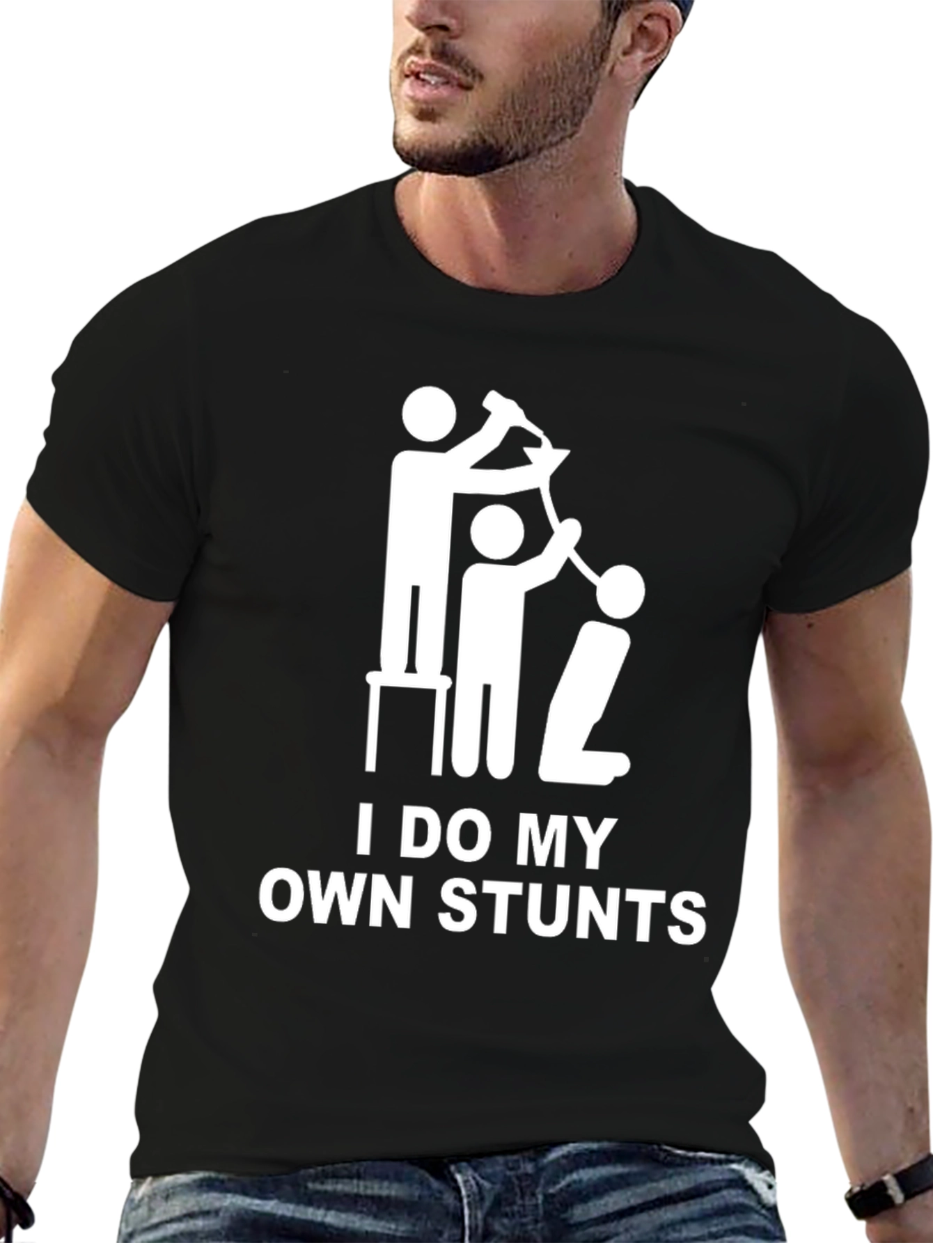 I Do My Own Stunts Graphic T-Shirt