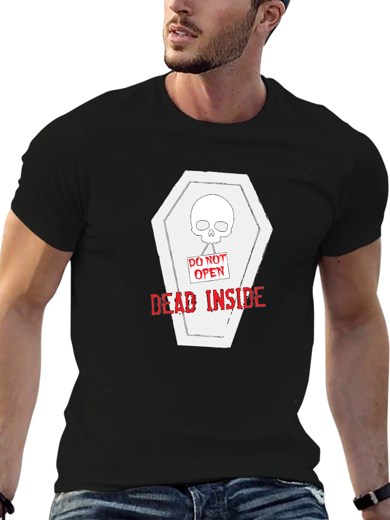 Dead Inside Coffin T-Shirt - Unisex Graphic Tee