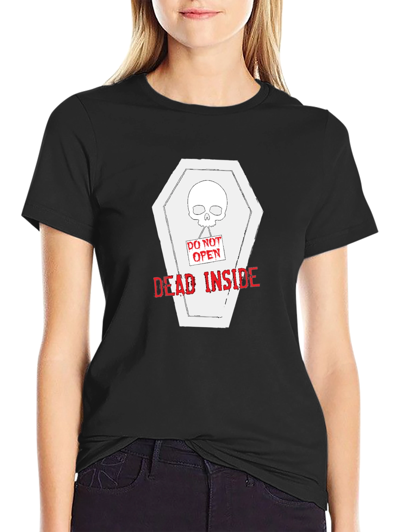 Dead Inside Coffin T-Shirt - Unisex Graphic Tee