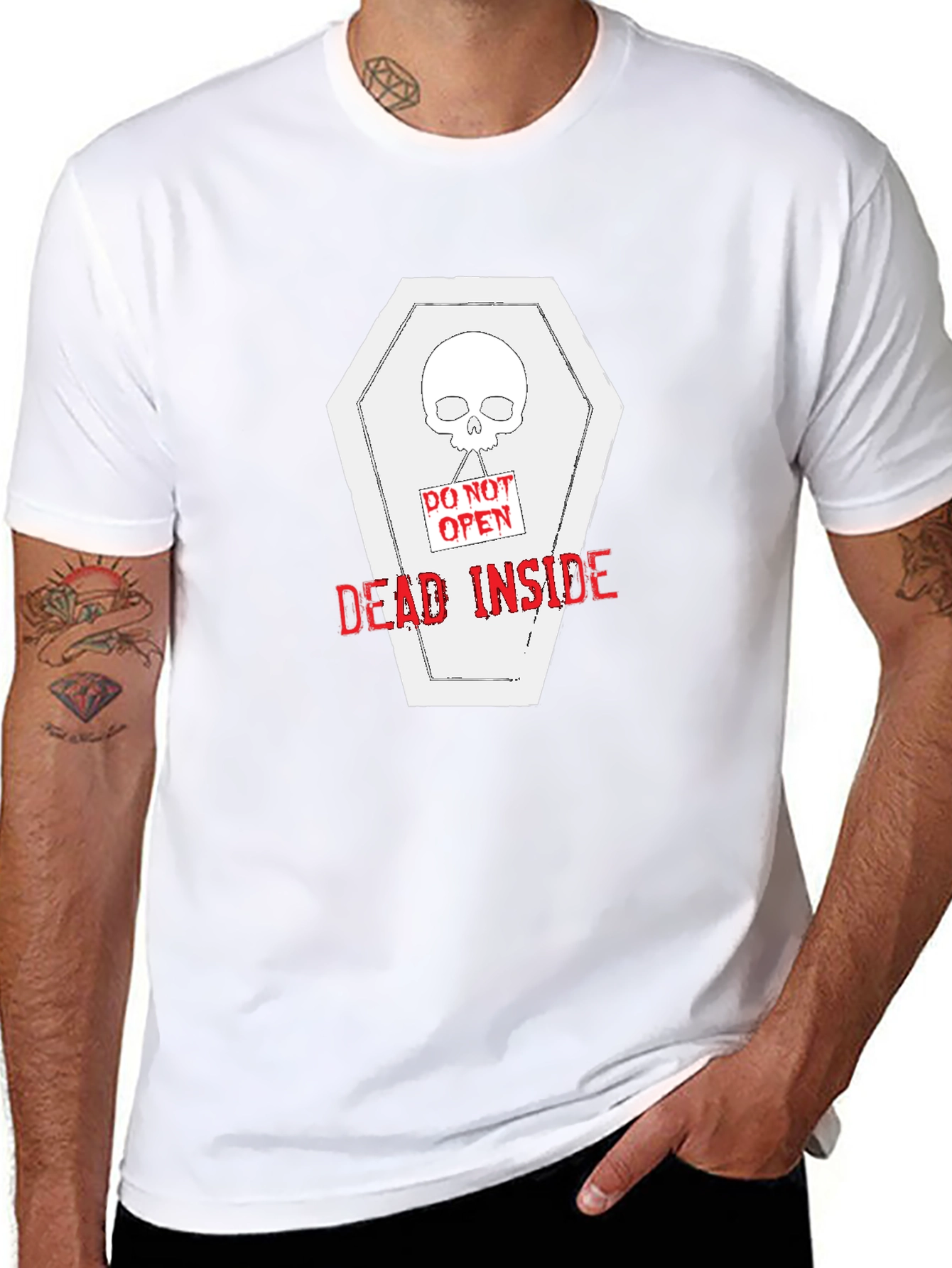 Dead Inside Coffin T-Shirt - Unisex Graphic Tee