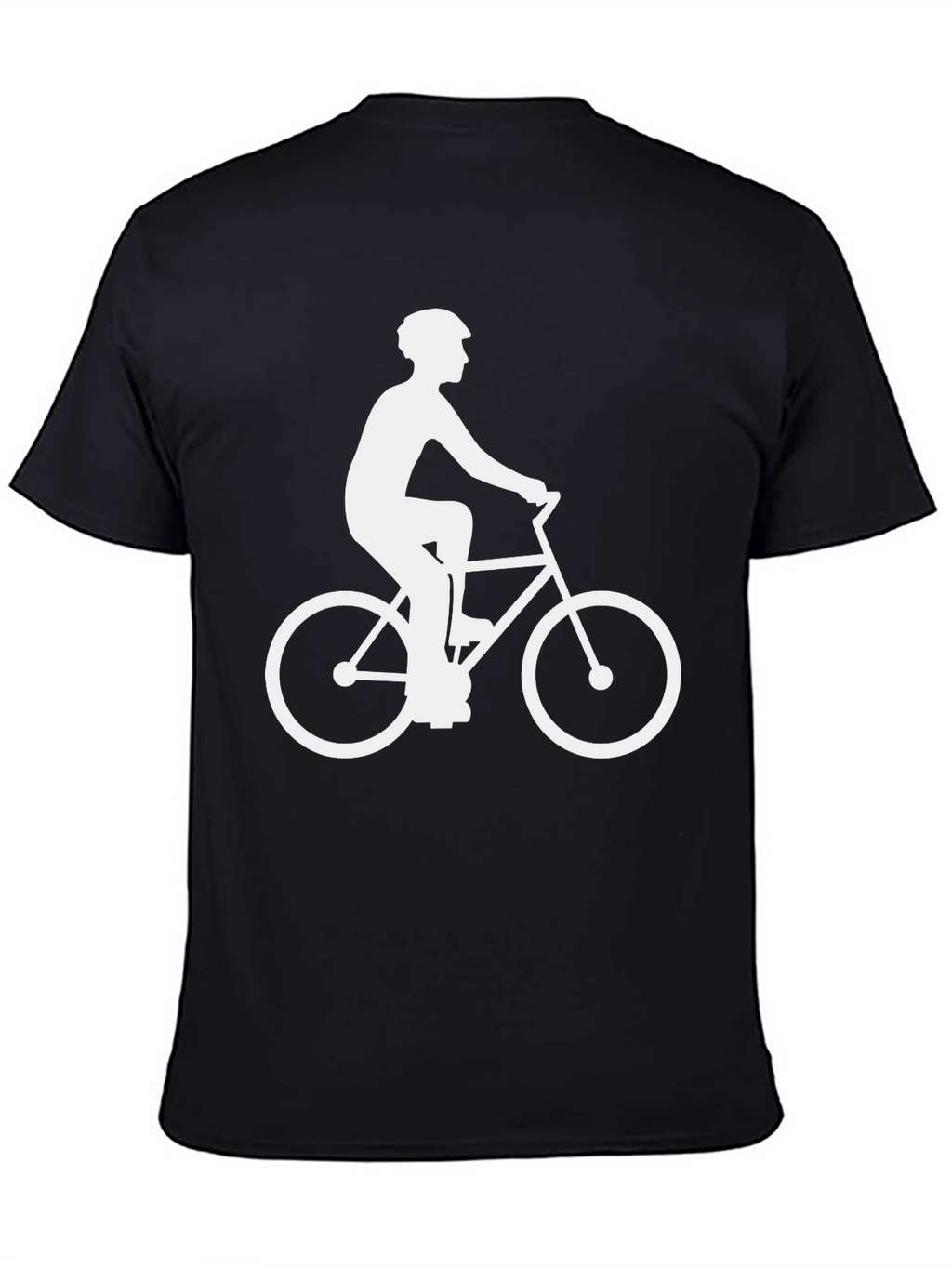 Cyclist Graphic T-Shirt - Casual Black Tee