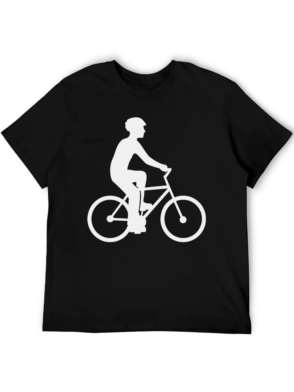 Cyclist Graphic T-Shirt - Casual Black Tee