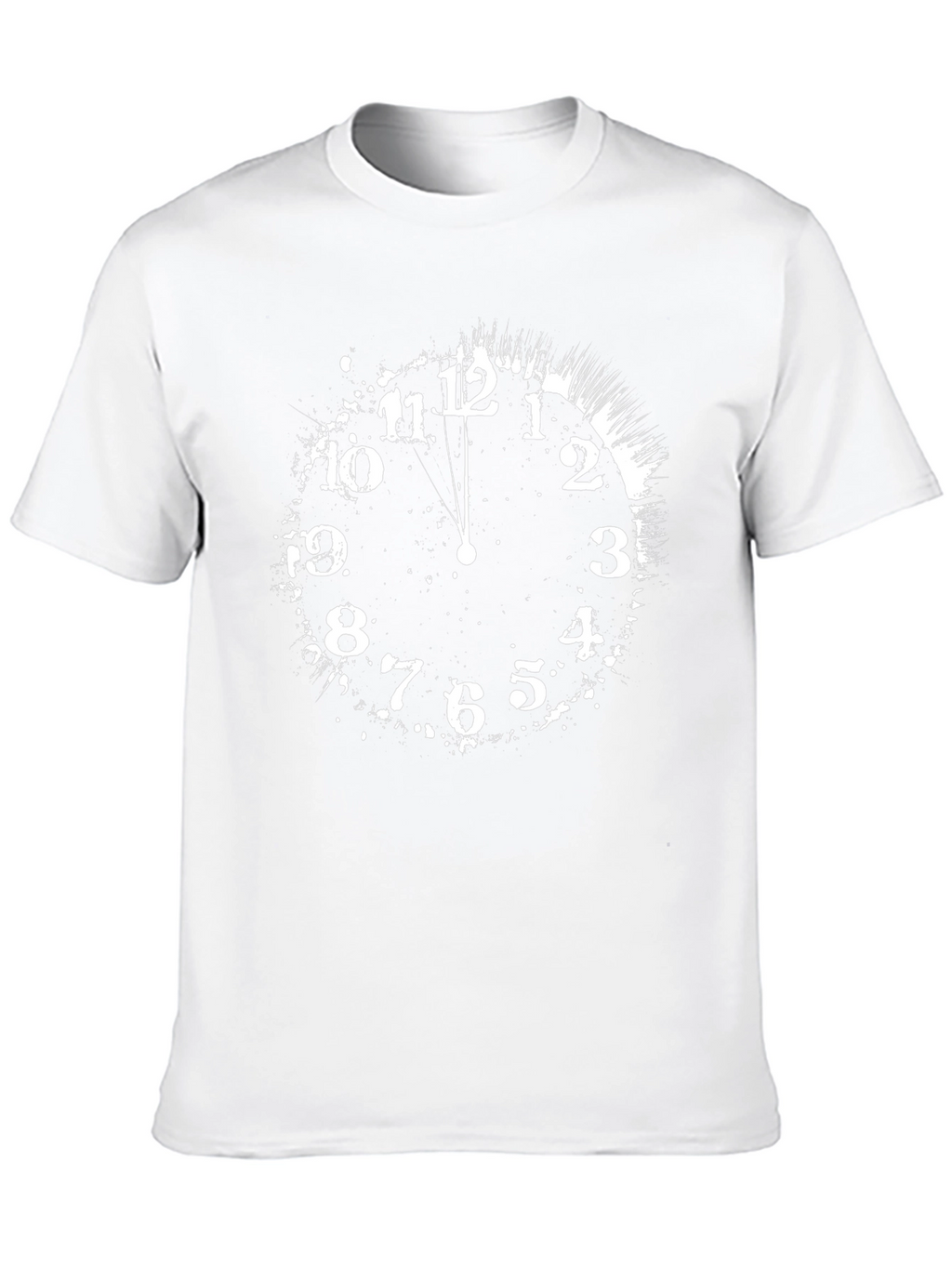 Midnight Clock Tee - Black Cotton Graphic T-Shirt