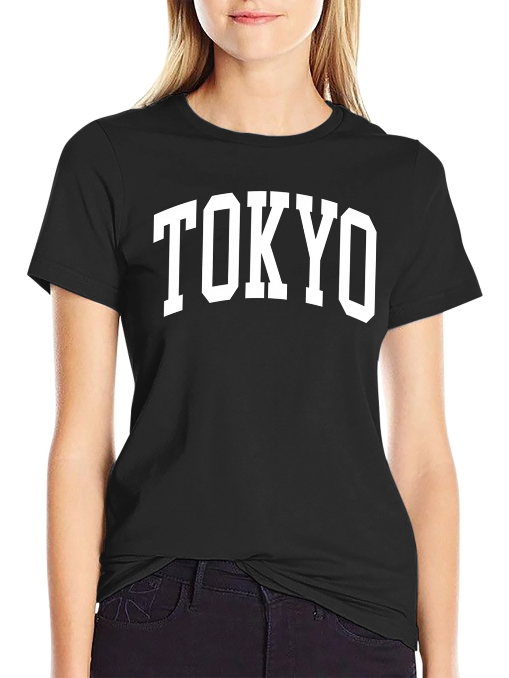Tokyo Graphic Tee - Retro Style Black T-Shirt