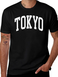 Tokyo Graphic Tee - Retro Style Black T-Shirt