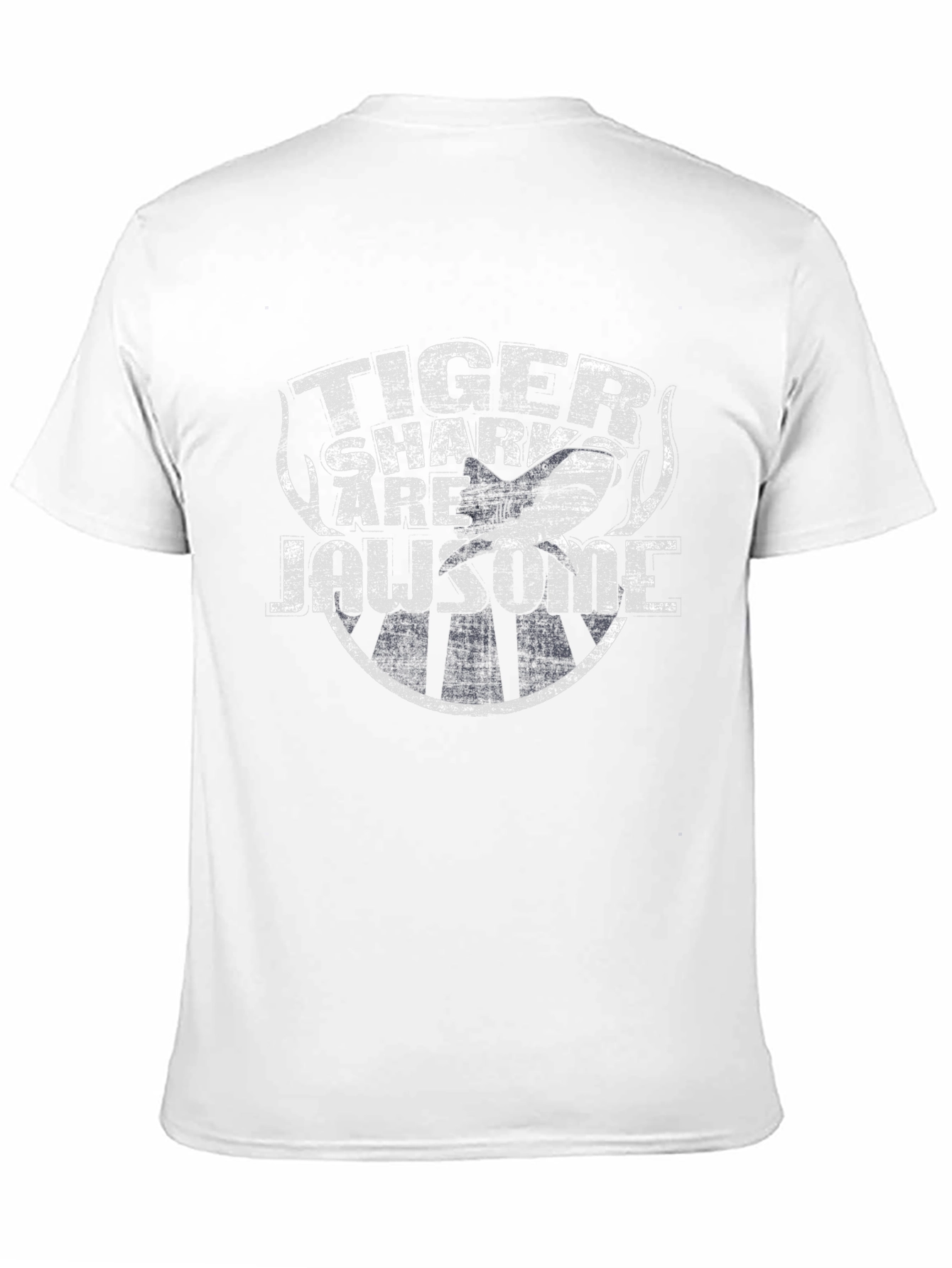 Tiger Shark Are Jawsome Black T-Shirt