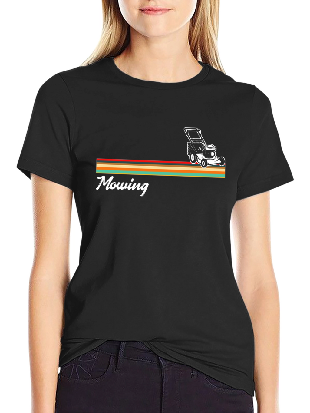 Retro Mowing T-Shirt - Lawn Care Tee