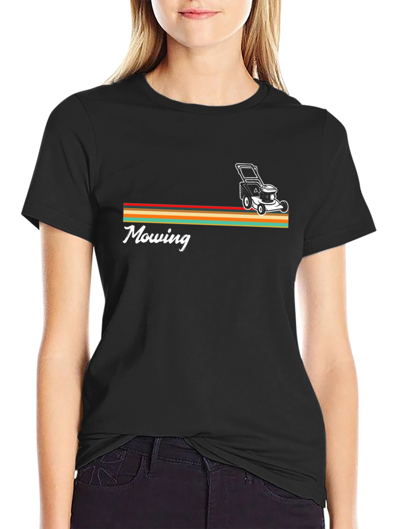 Retro Mowing T-Shirt - Lawn Care Tee