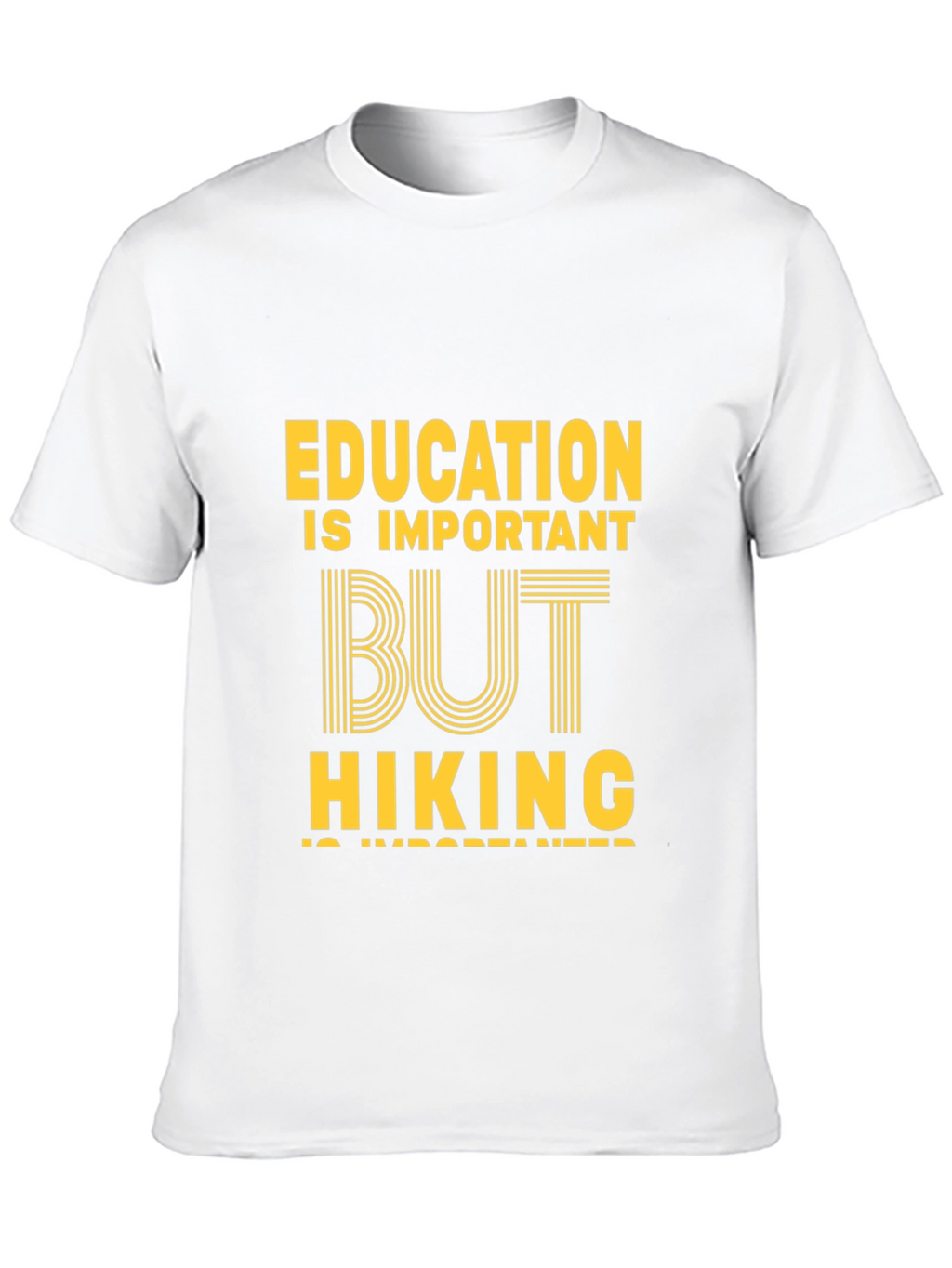 Education vs Hiking Graphic Tee