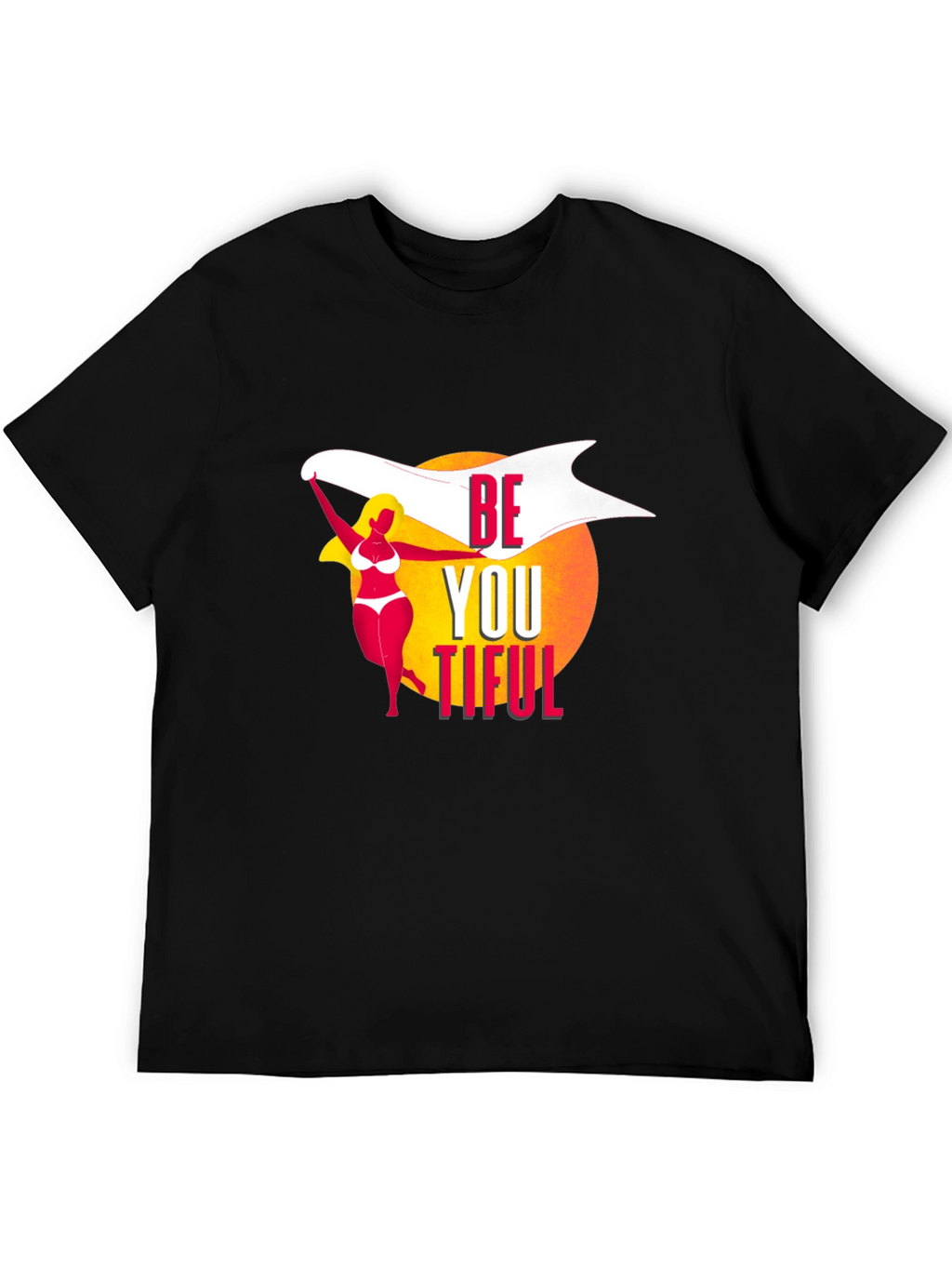 Be You Tiful Graphic T-Shirt - Black