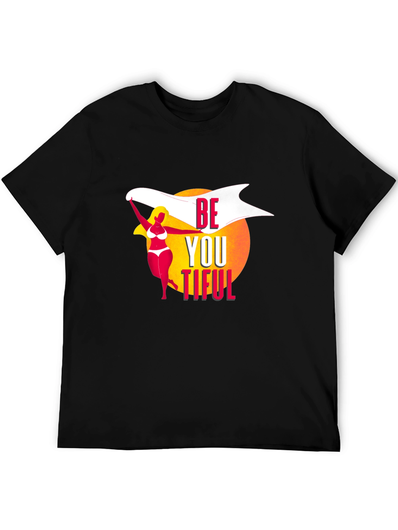Be You Tiful Graphic T-Shirt - Black