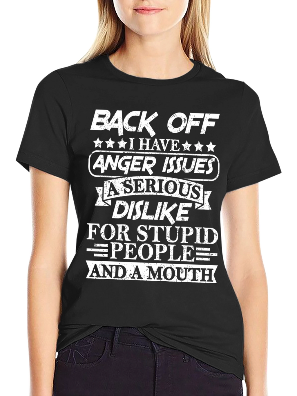 Back Off Anger Issues T-Shirt - Funny Novelty Tee