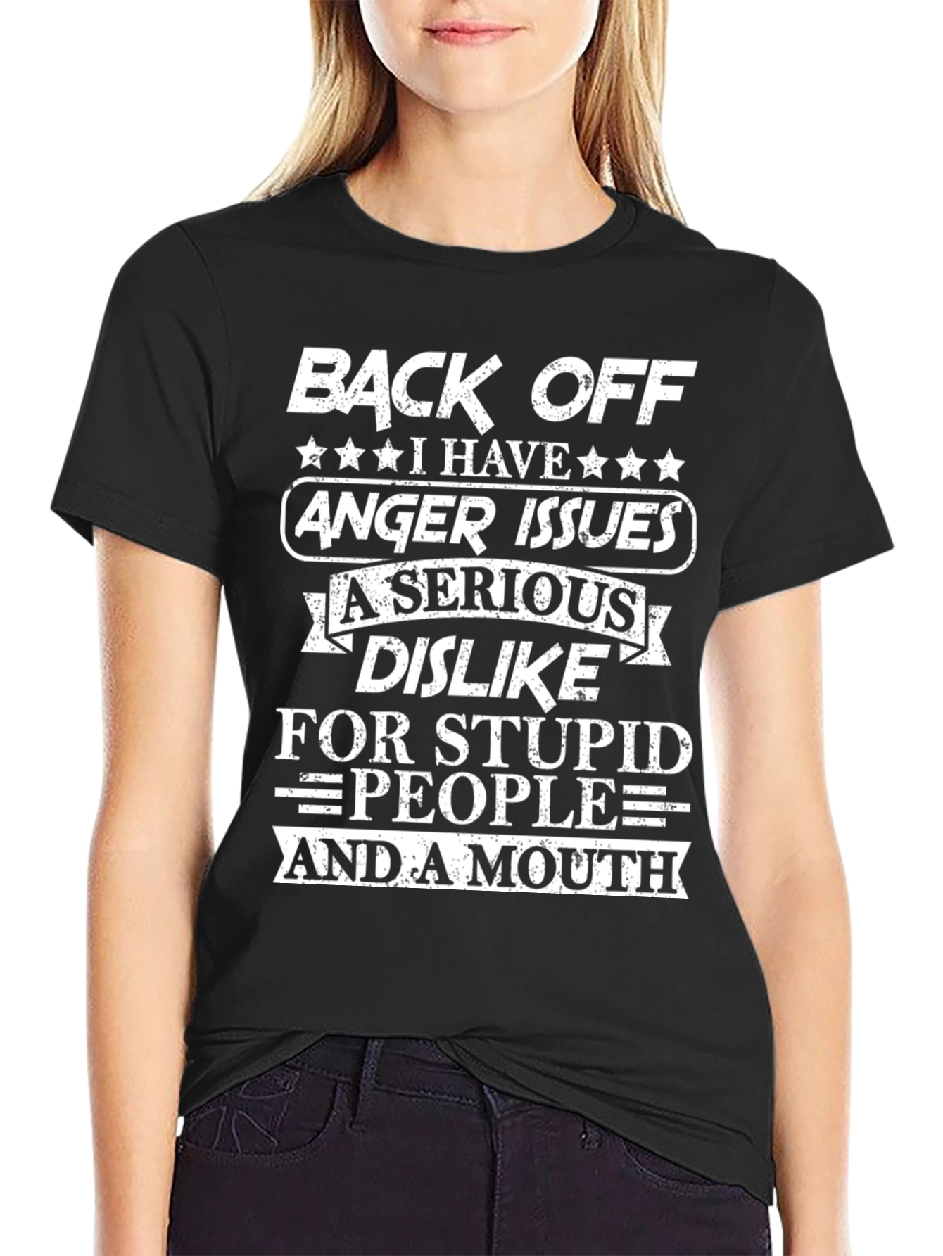 Back Off Anger Issues T-Shirt - Funny Novelty Tee