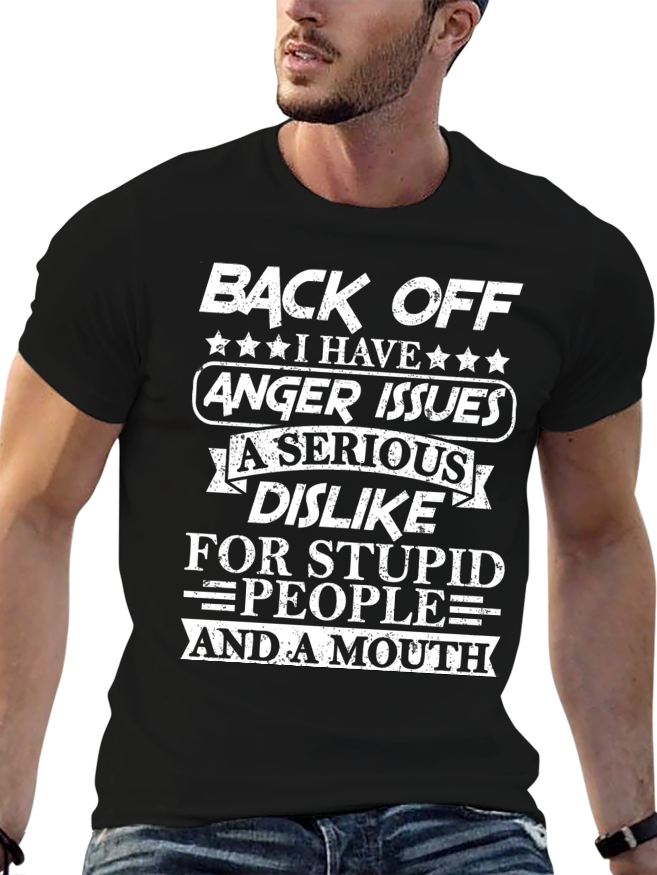 Back Off Anger Issues T-Shirt - Funny Novelty Tee