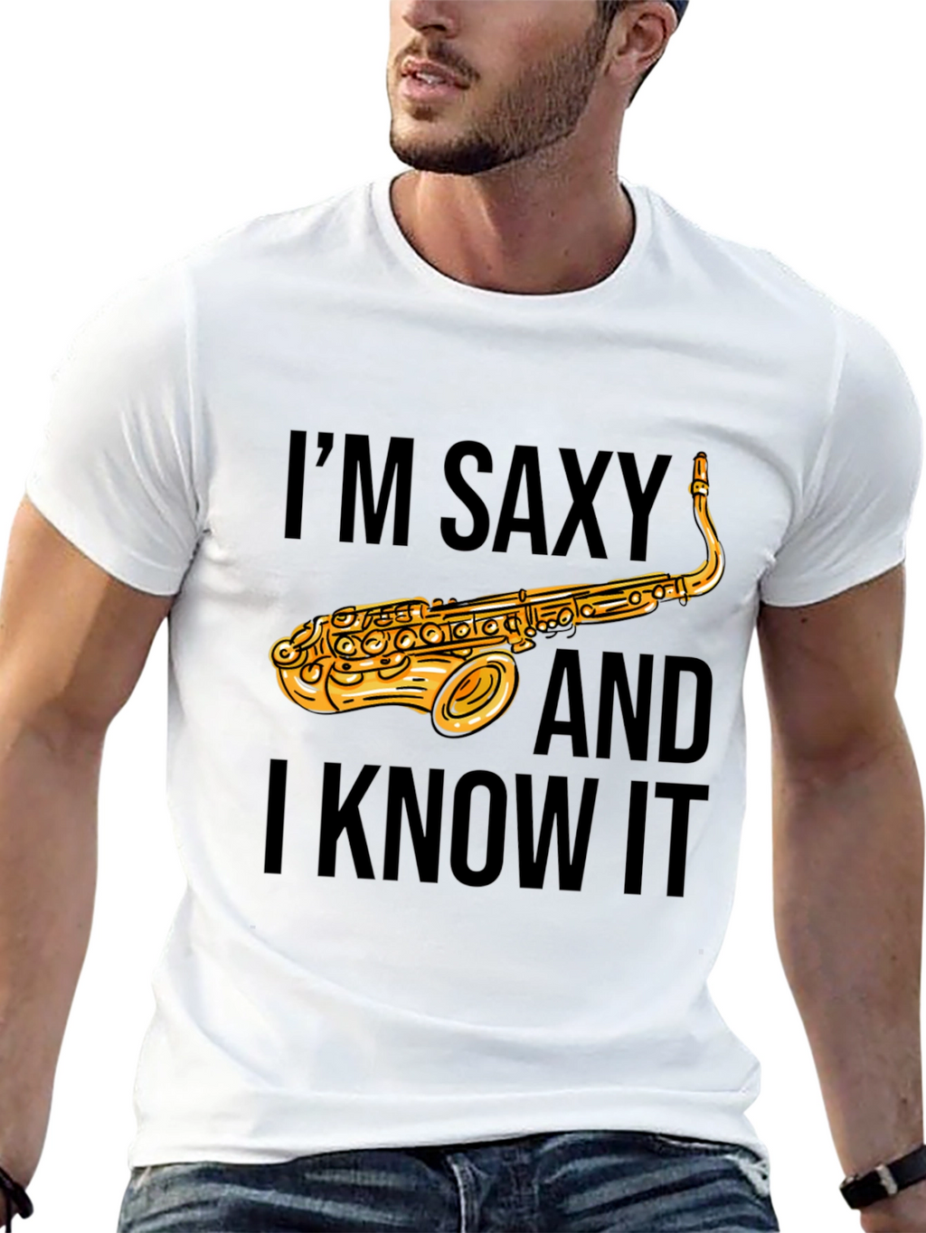 Saxy T-Shirt - Funny Saxophone Musician Tee