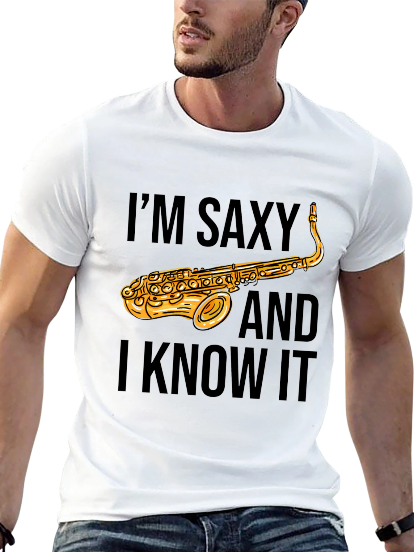 Saxy T-Shirt - Funny Saxophone Musician Tee