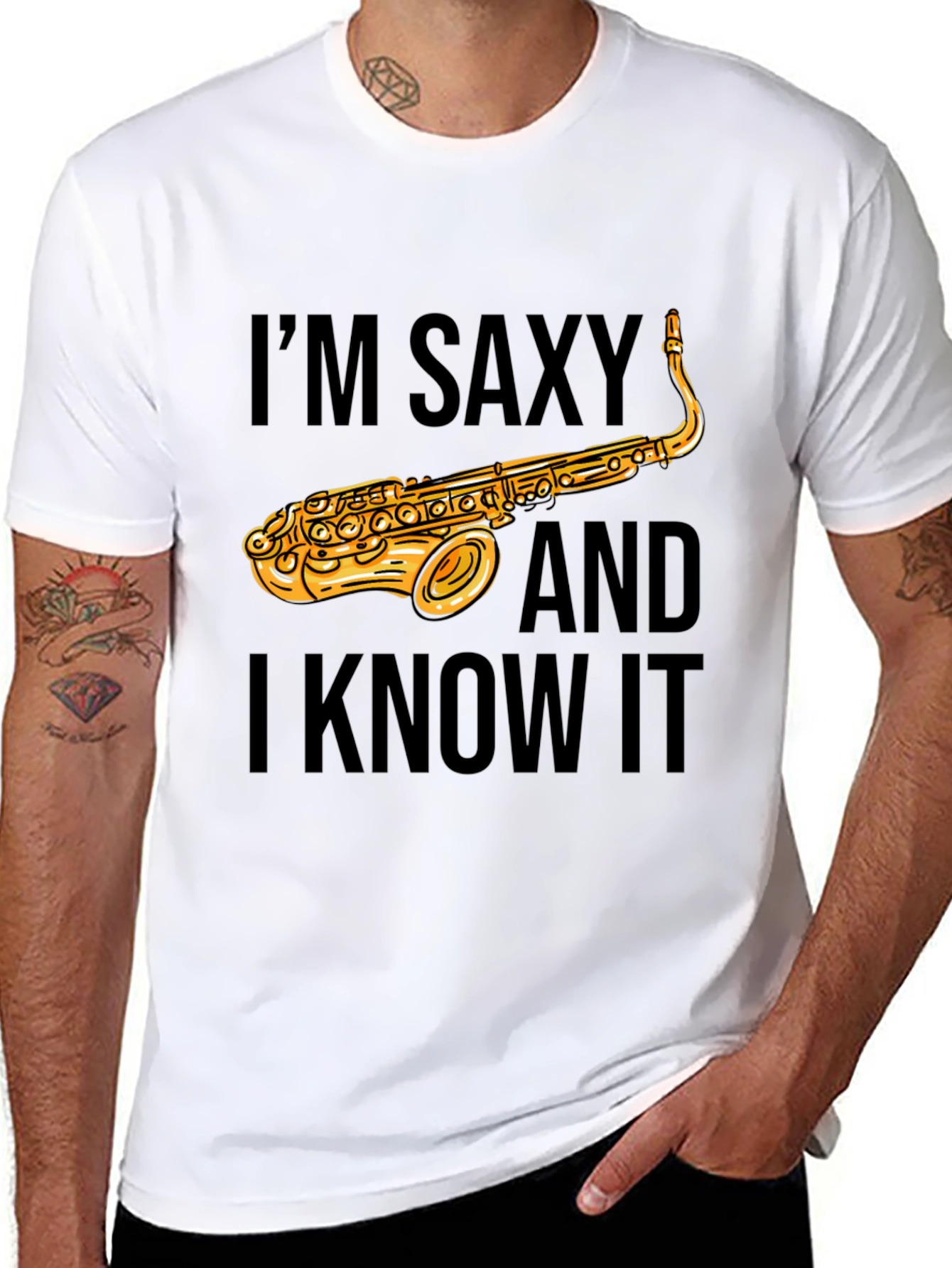 Saxy T-Shirt - Funny Saxophone Musician Tee