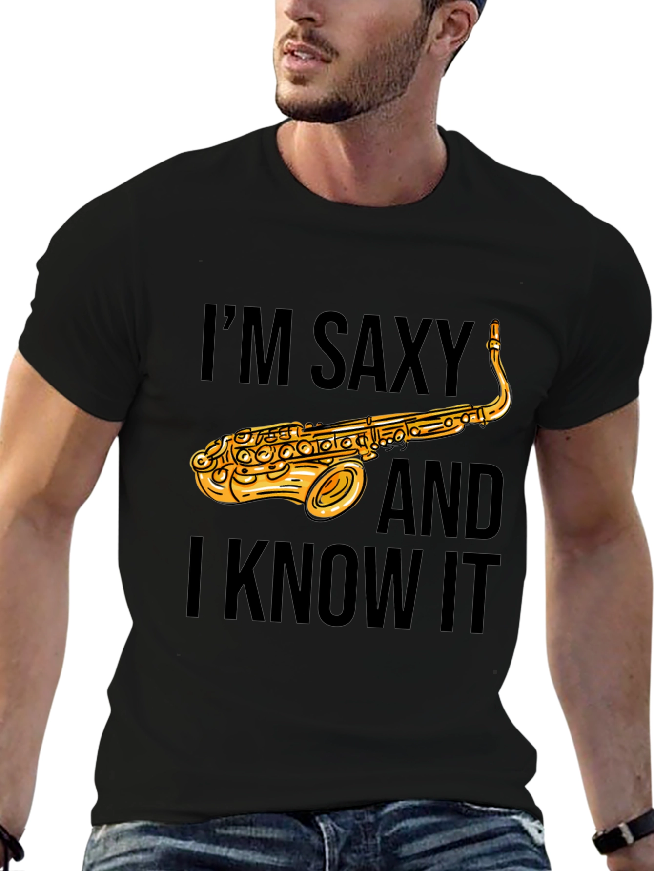 Saxy T-Shirt - Funny Saxophone Musician Tee