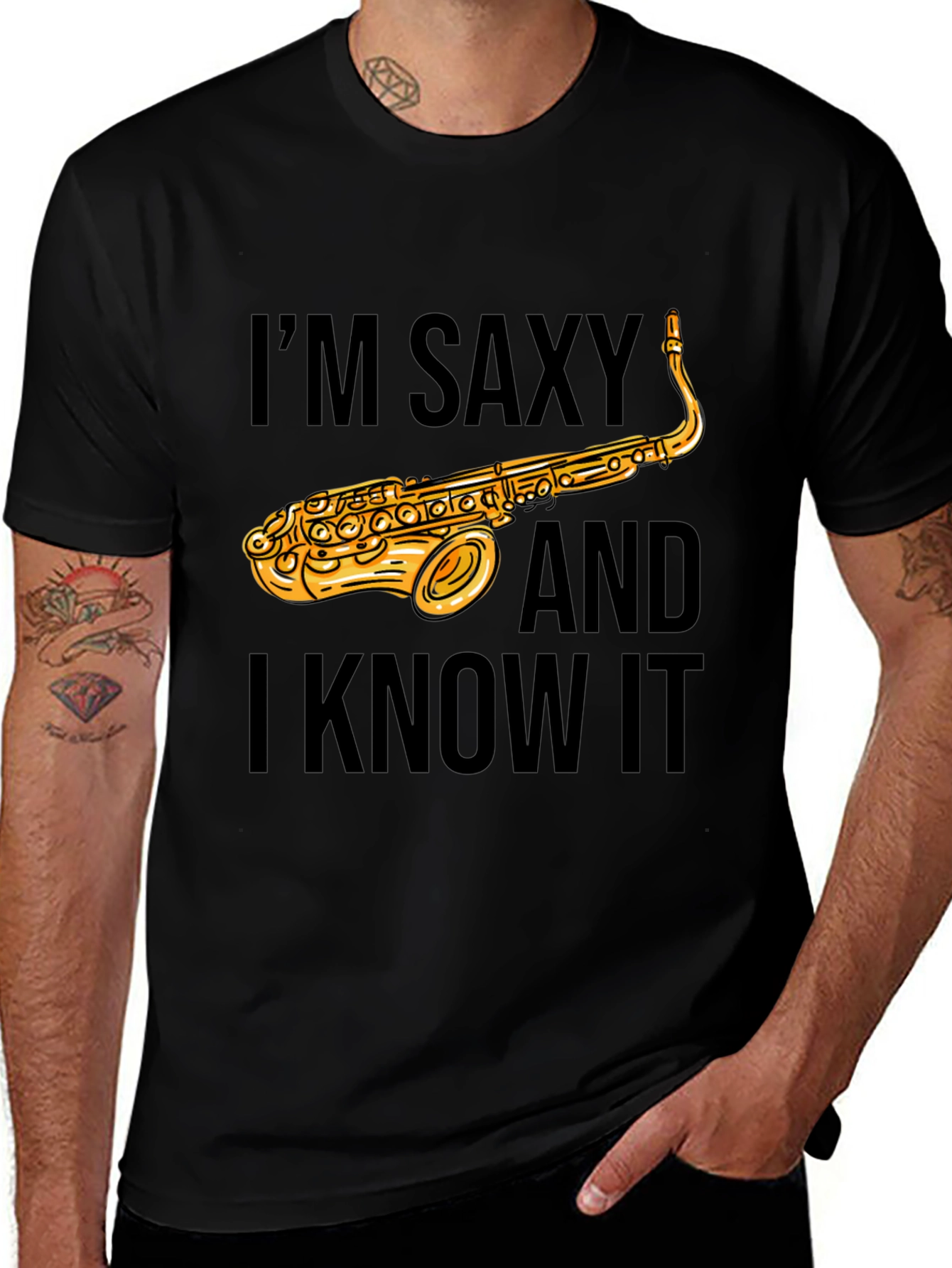 Saxy T-Shirt - Funny Saxophone Musician Tee